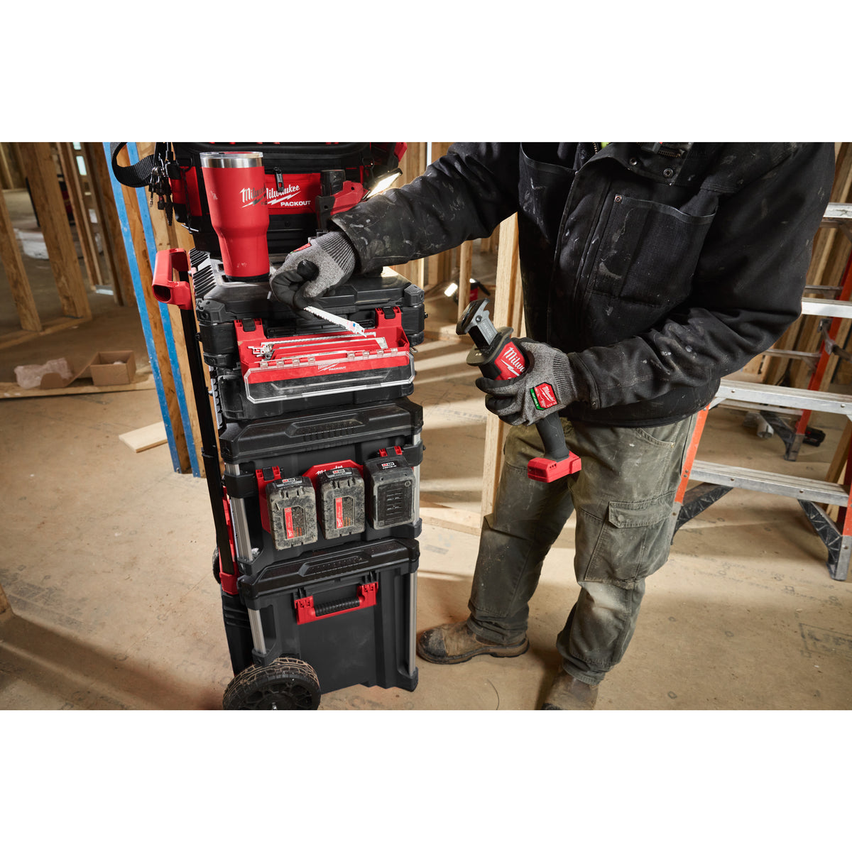 Suport lateral PACKOUT™ Accesoriu pentru cutia de scule PACKOUT™ Milwaukee Packout Tool Box Accessory Case Attachment, cod 4932500150