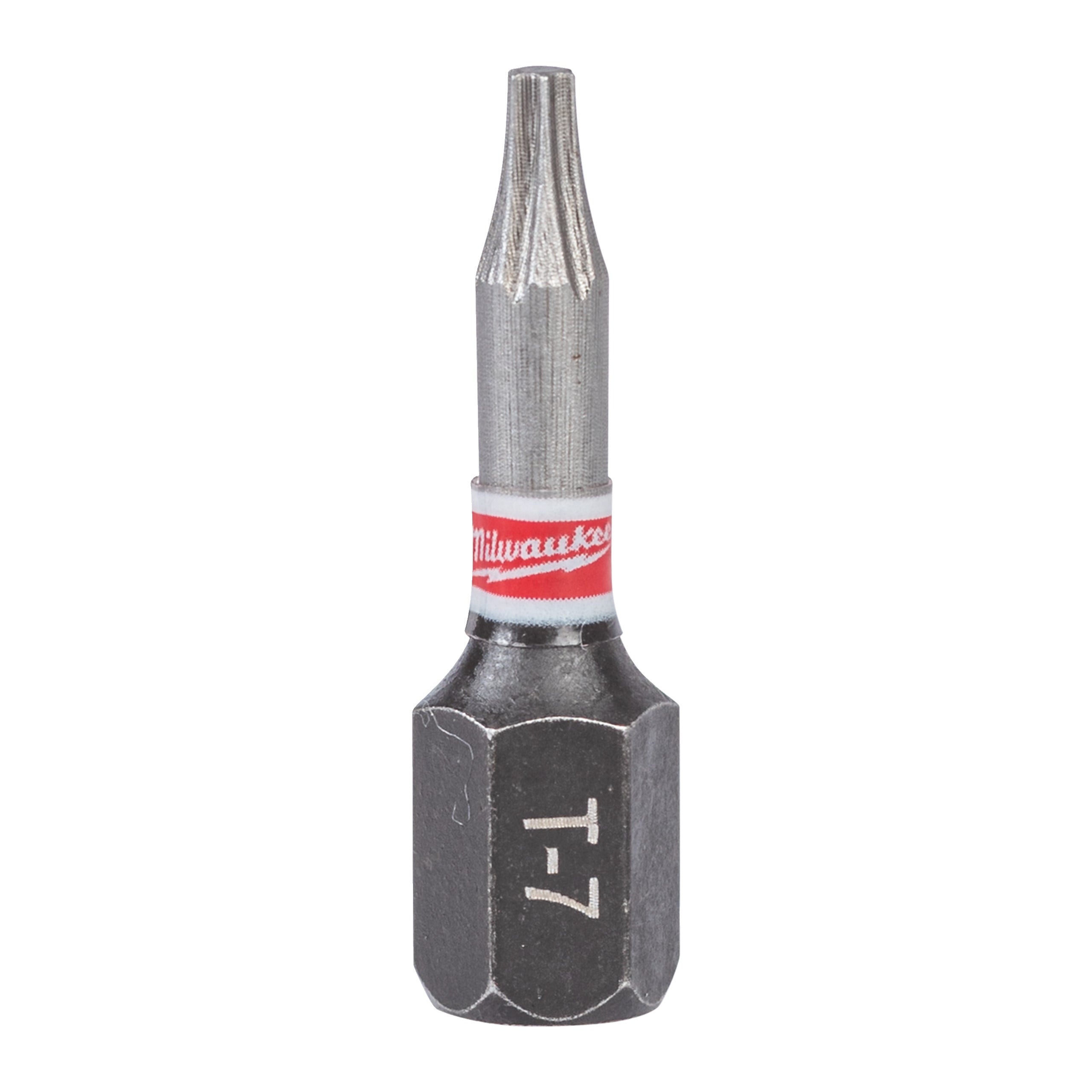 Set biți și chei tubulare Shockwave Biți TX pentru șurubelnițe SHOCKWAVE™ IMPACT DUTY Milwaukee S/Bit ShW TX7 25mm, cod 4932500358
