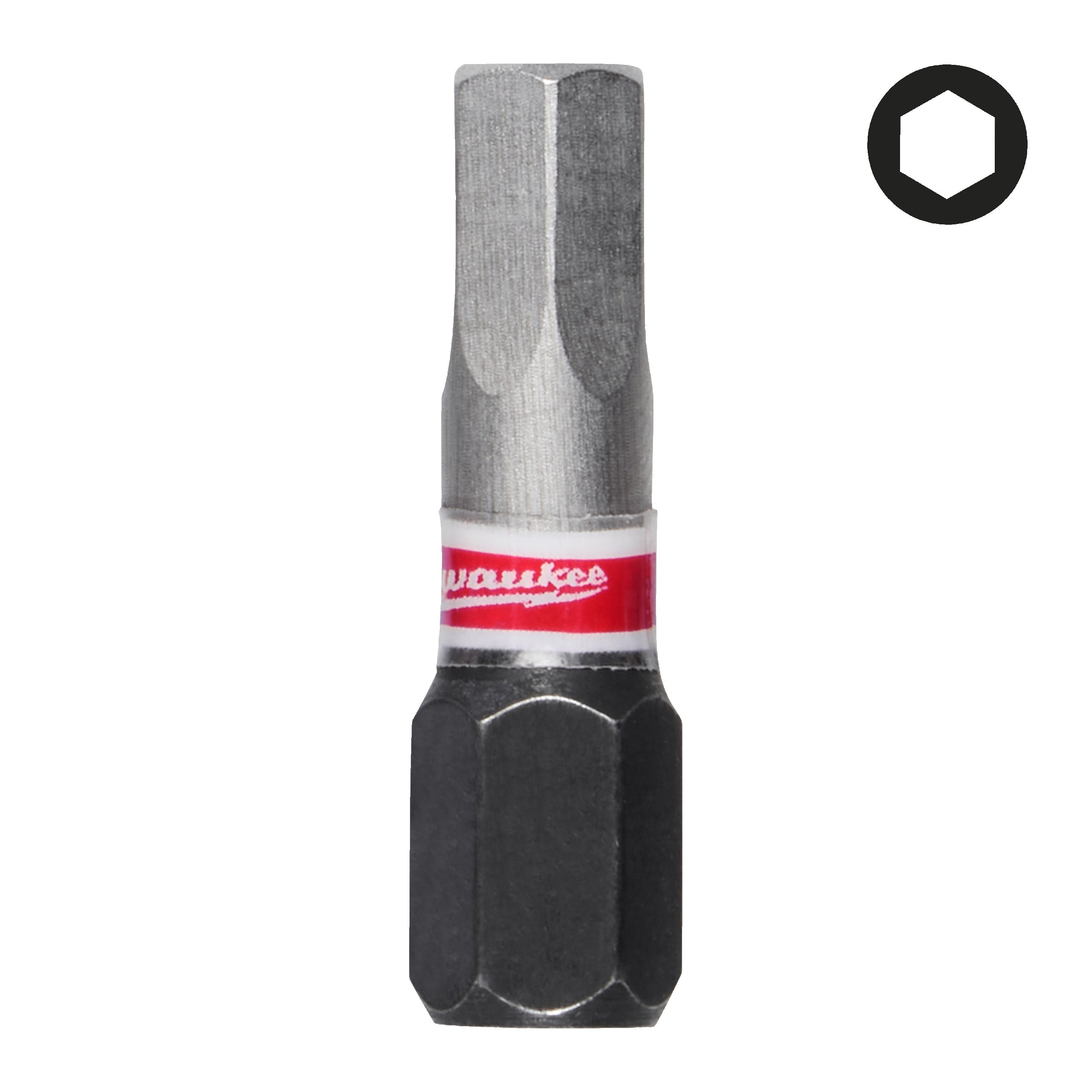 Set biți și chei tubulare Shockwave Biți Hex pentru șurubelnițe SHOCKWAVE™ IMPACT DUTY Milwaukee S/Bit ShW HEX5 25mm, cod 4932500381