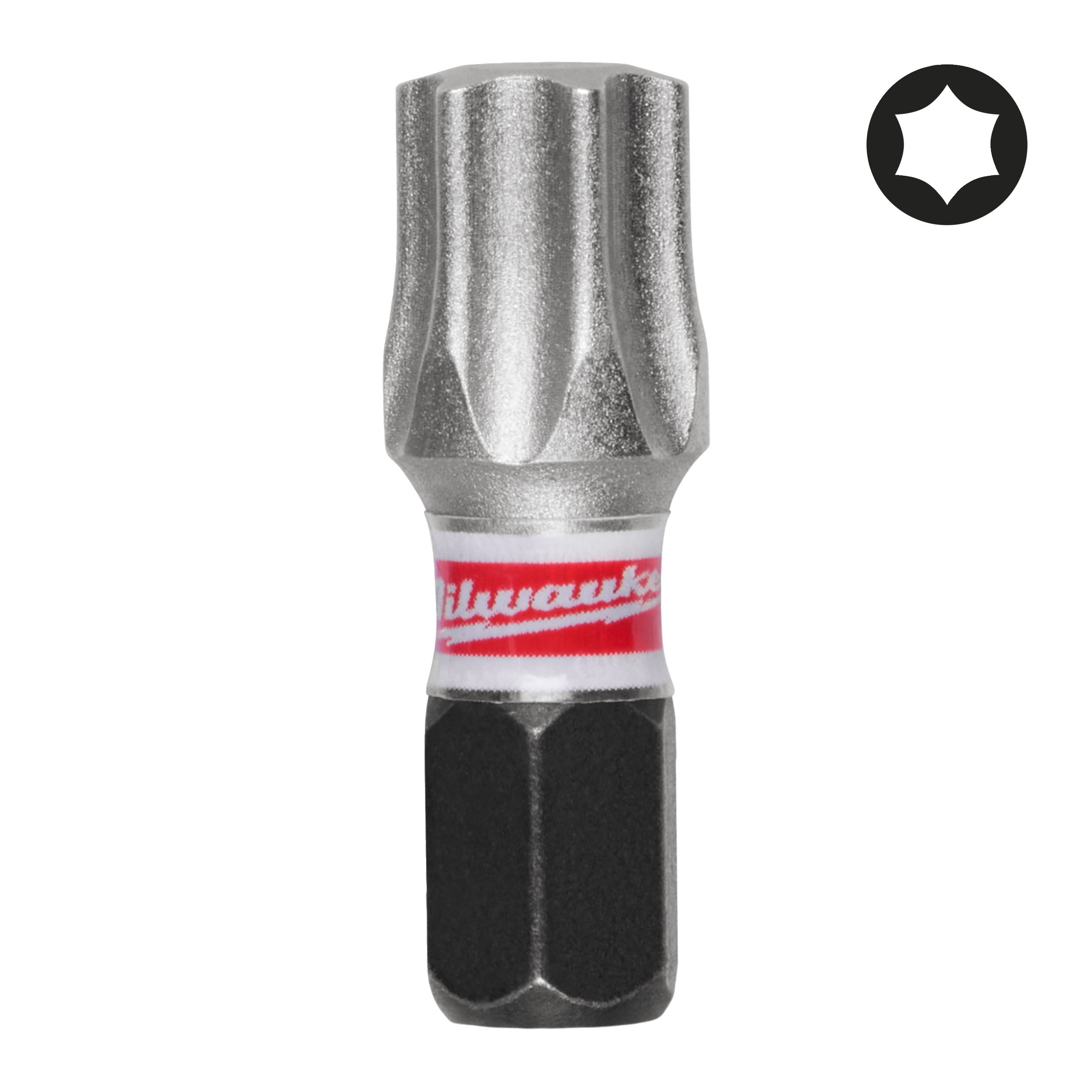 Set biți și chei tubulare Shockwave Biți TX pentru șurubelnițe SHOCKWAVE™ IMPACT DUTY Milwaukee S/Bit ShW TX45 25mm, cod 4932500394