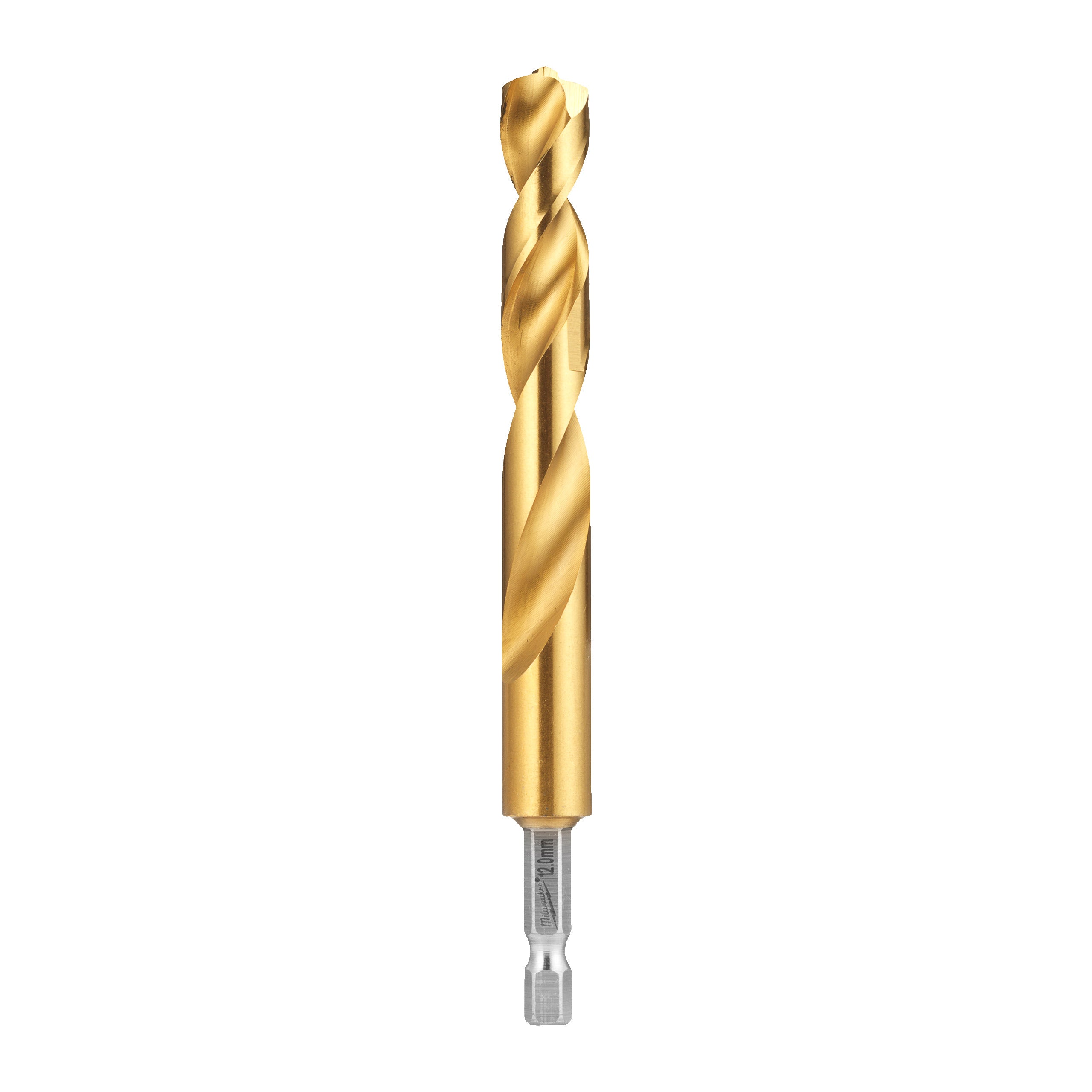 Burghiu pentru metal RED HEX - Burghie SHOCKWAVE™ HSS-Ground Titan pentru metal Milwaukee Shockwave HSS-G TiN Red Hex 12 mm - 5 pcs, cod 4932500417