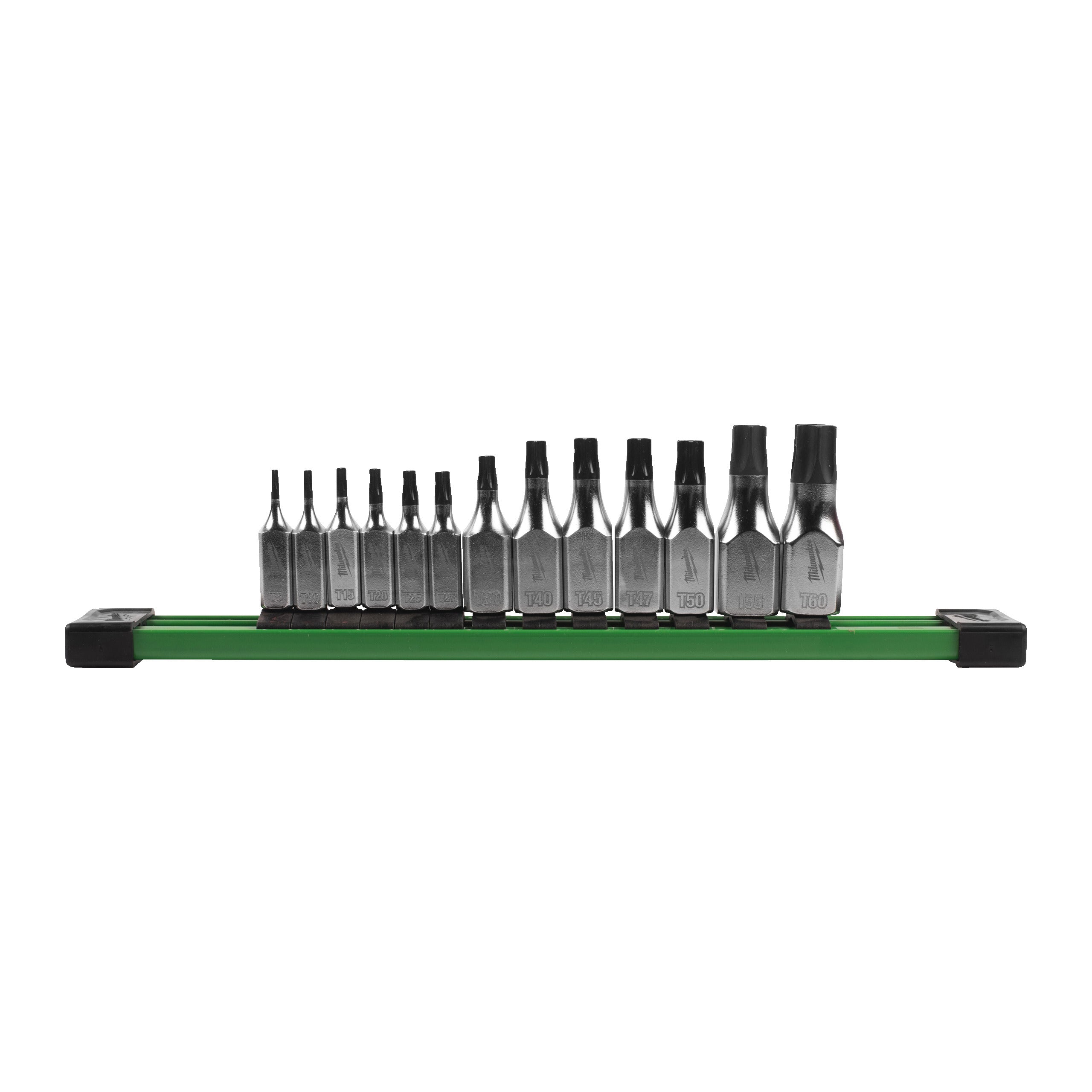 Set tubulare cu bit ¼″ și ⅜″ TX BO securizat Milwaukee 13 pc 1/4'' and 3/8'' Drive Tamper Proof Torx Bit Socket Set, cod 4932500432