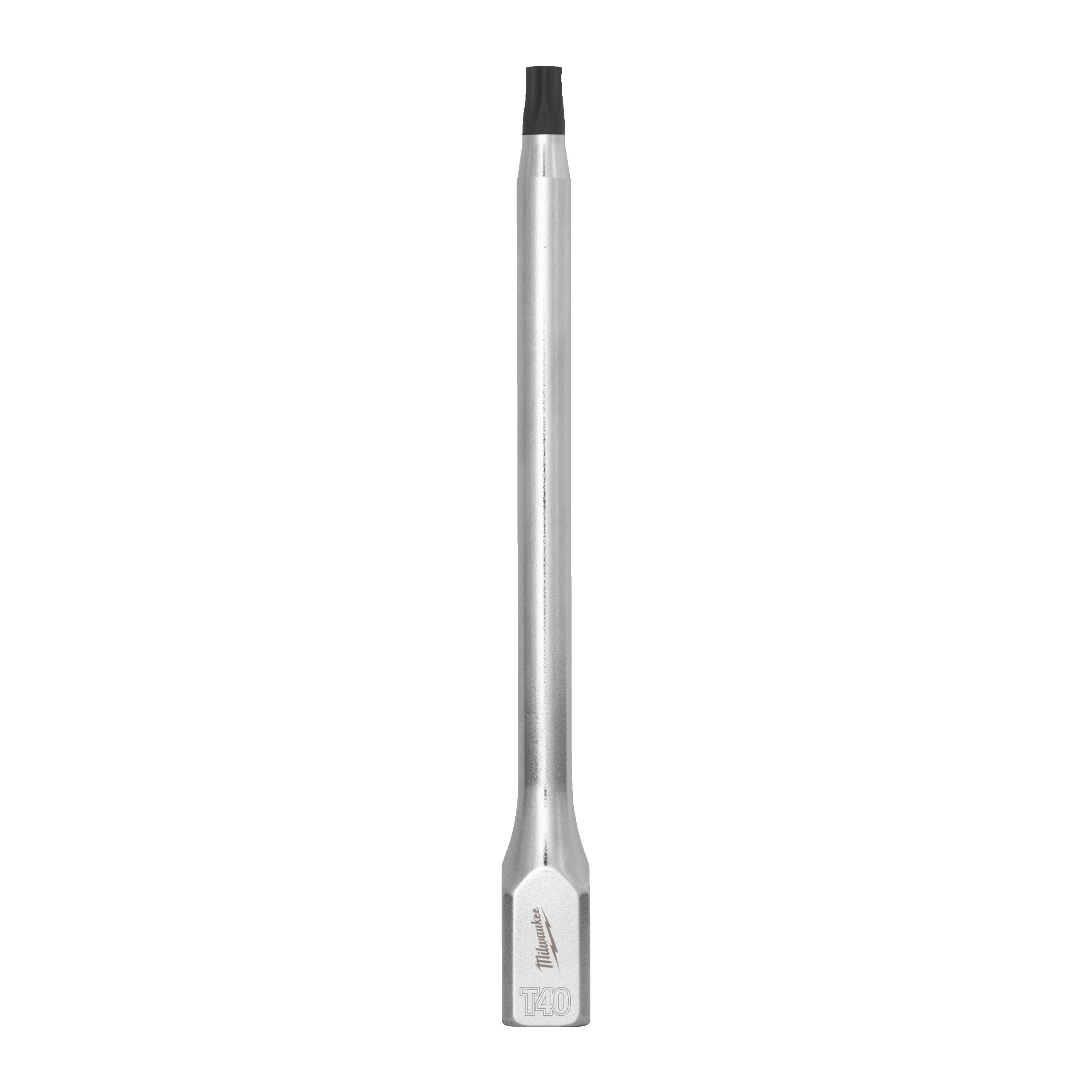 Cap cheie tubulară lungă ⅜″ cu bit TX Milwaukee 3/8'' Drive T40 Torx Long Bit Socket, cod 4932500444