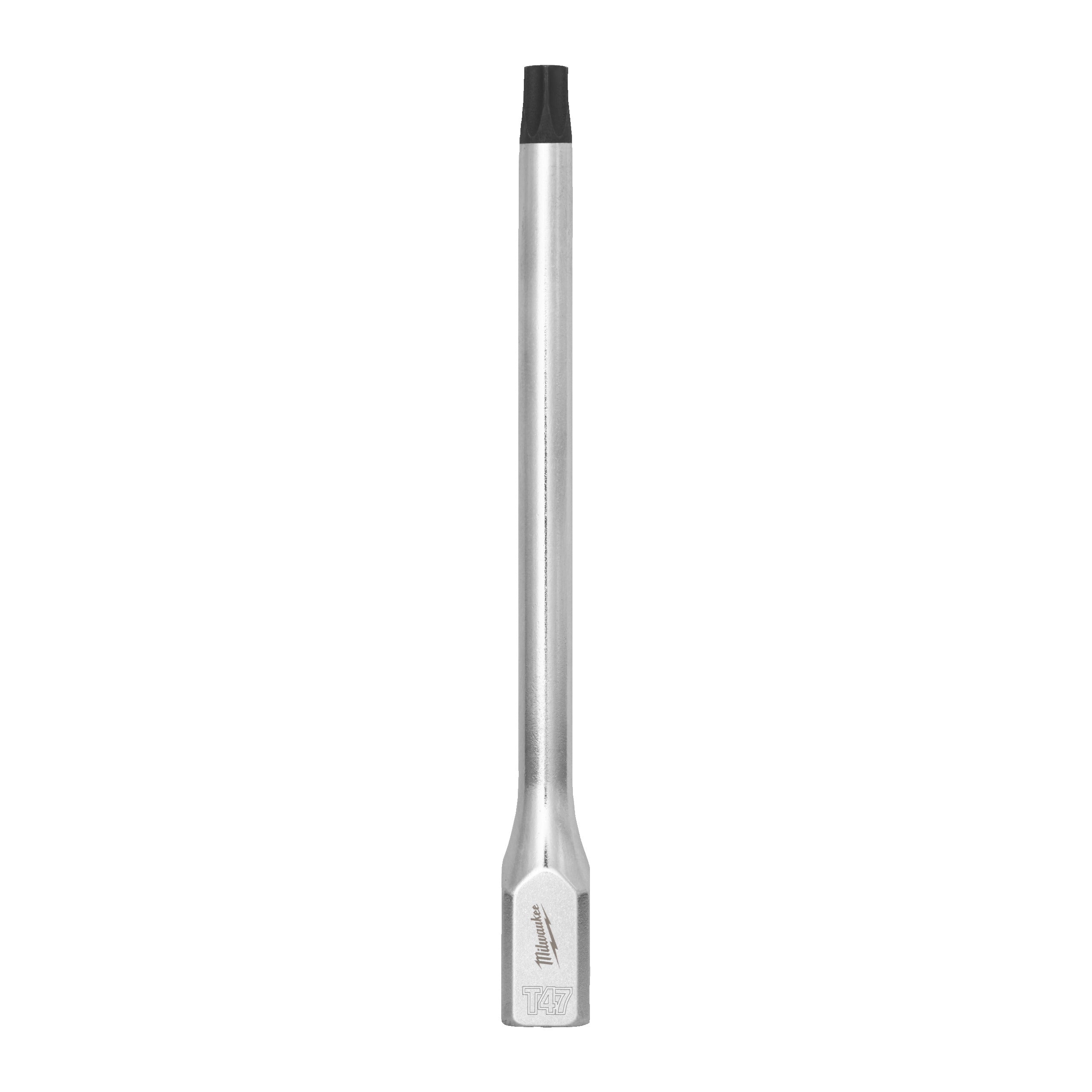 Cap cheie tubulară lungă ⅜″ cu bit TX Milwaukee 3/8'' Drive T47 Torx Long Bit Socket, cod 4932500446