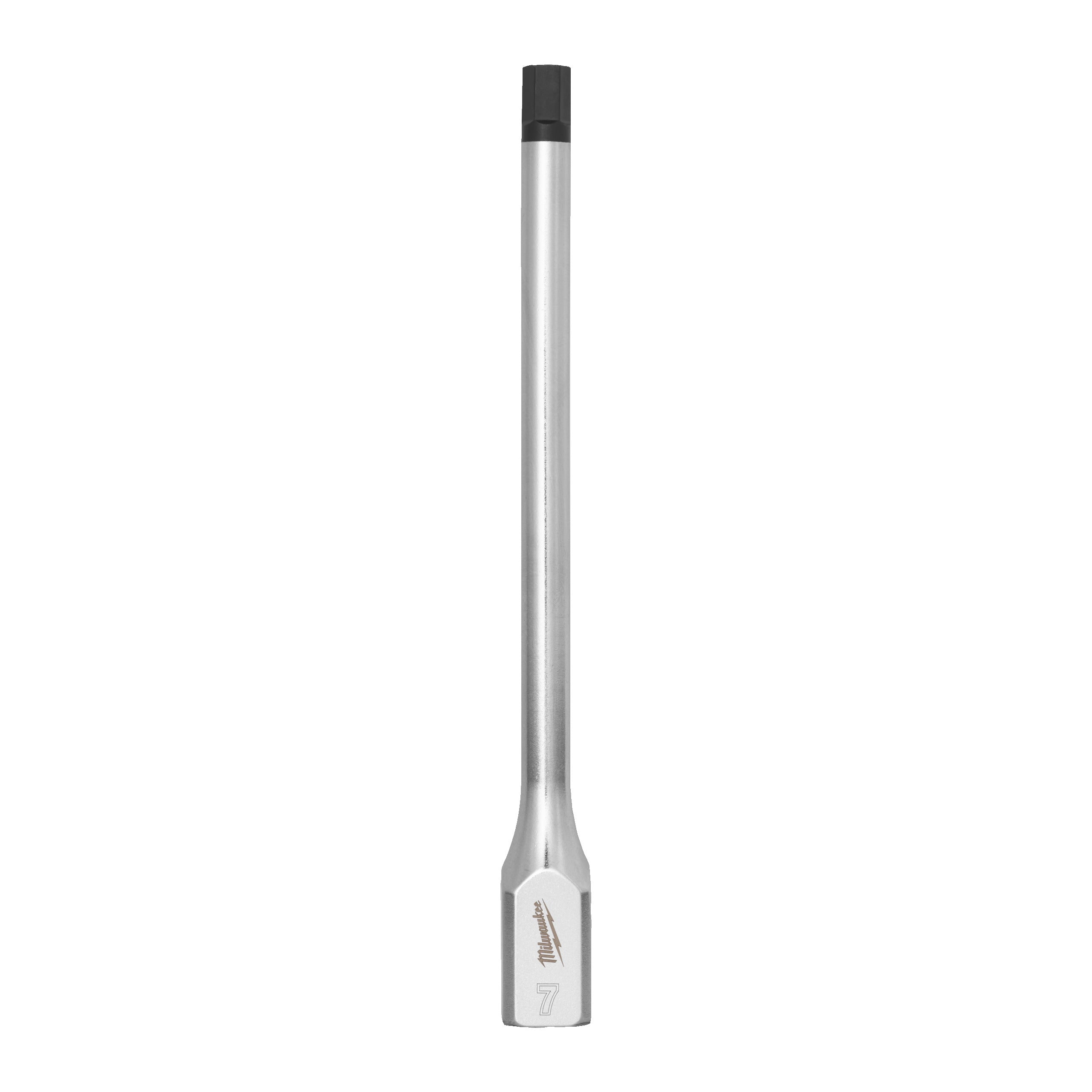 Cap cheie tubulară lungă ⅜″ cu bit hex Milwaukee 3/8'' Drive 7mm Hex Long Bit Socket, cod 4932500451