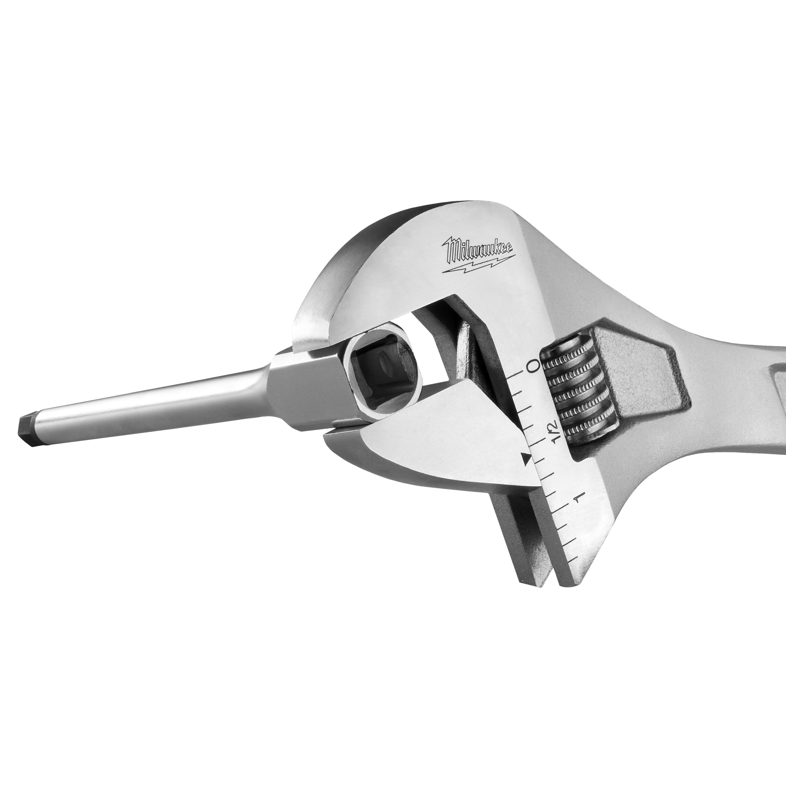 Cap cheie tubulară lungă ⅜″ cu bit hex Milwaukee 3/8'' Drive 8mm Hex Long Bit Socket, cod 4932500452