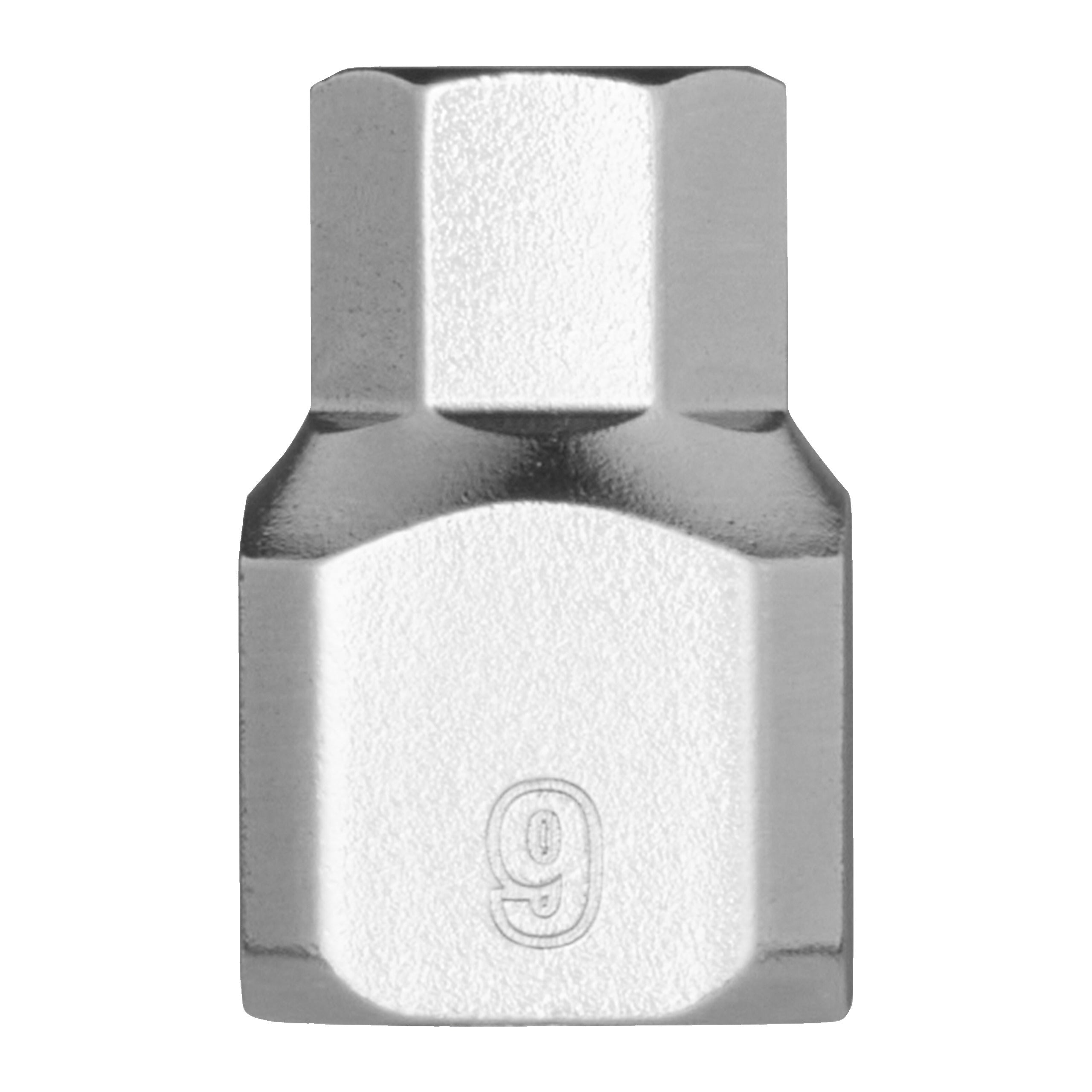 Cap cheie tubulară ¼″ cu bit, Hex stubby Milwaukee 1/4'' Drive 9mm Hex Stubby Bit Socket, cod 4932500481