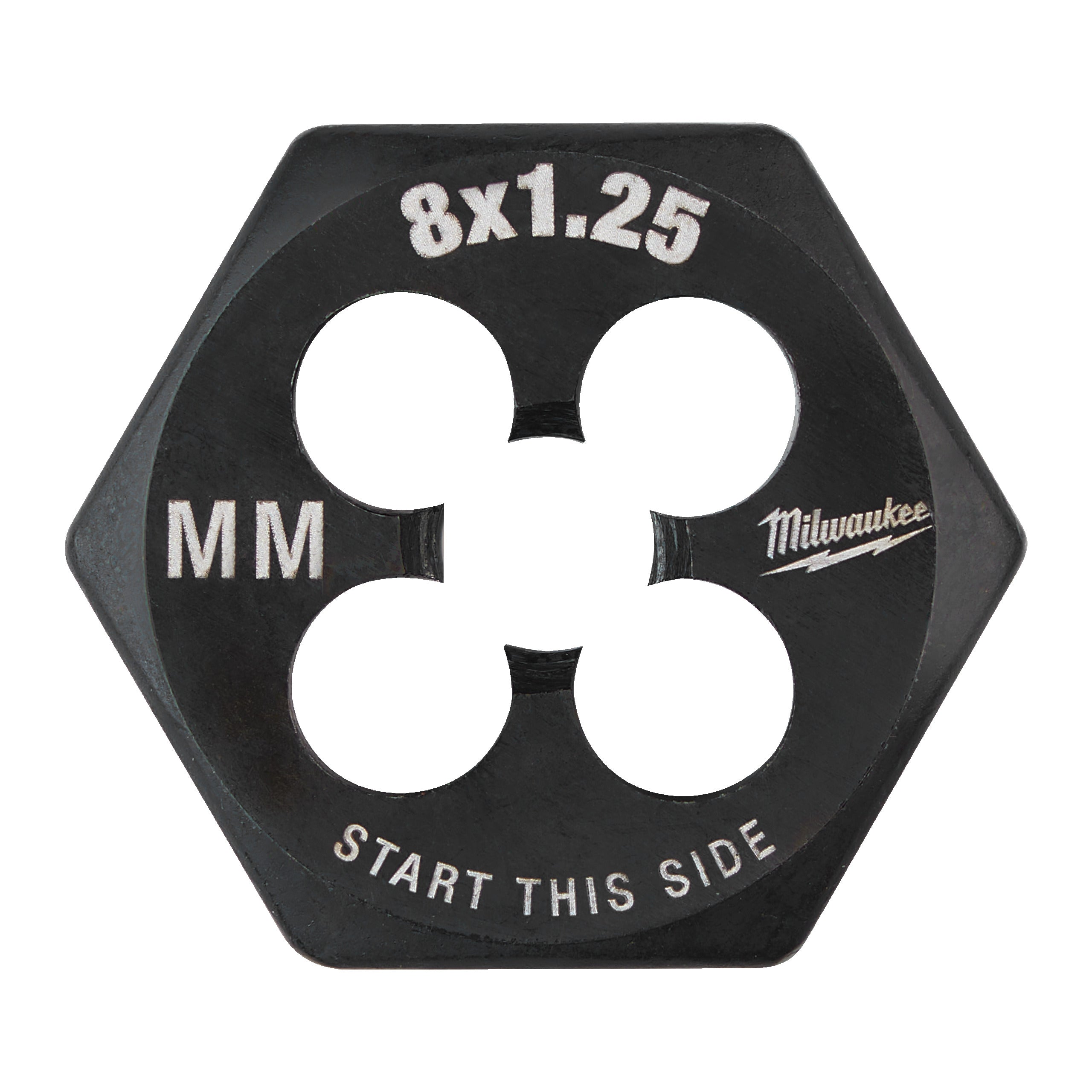 Filiere hexagonale pentru filet metric Milwaukee M8-1.25 mm HEX threading DIE, cod 4932500616