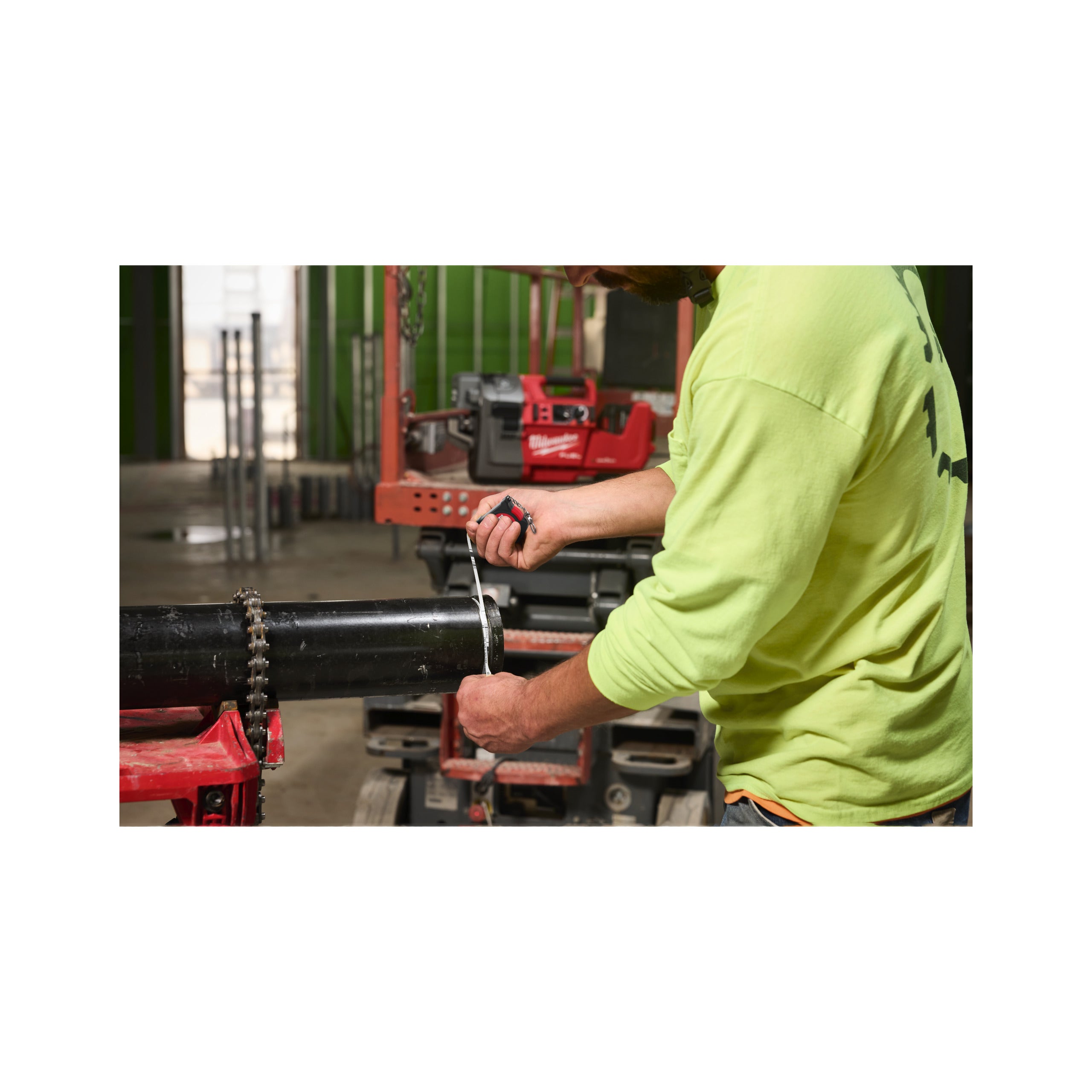 Ruletă diametre caneluri Milwaukee Pipe Groove Tape Measure, cod 4932500648