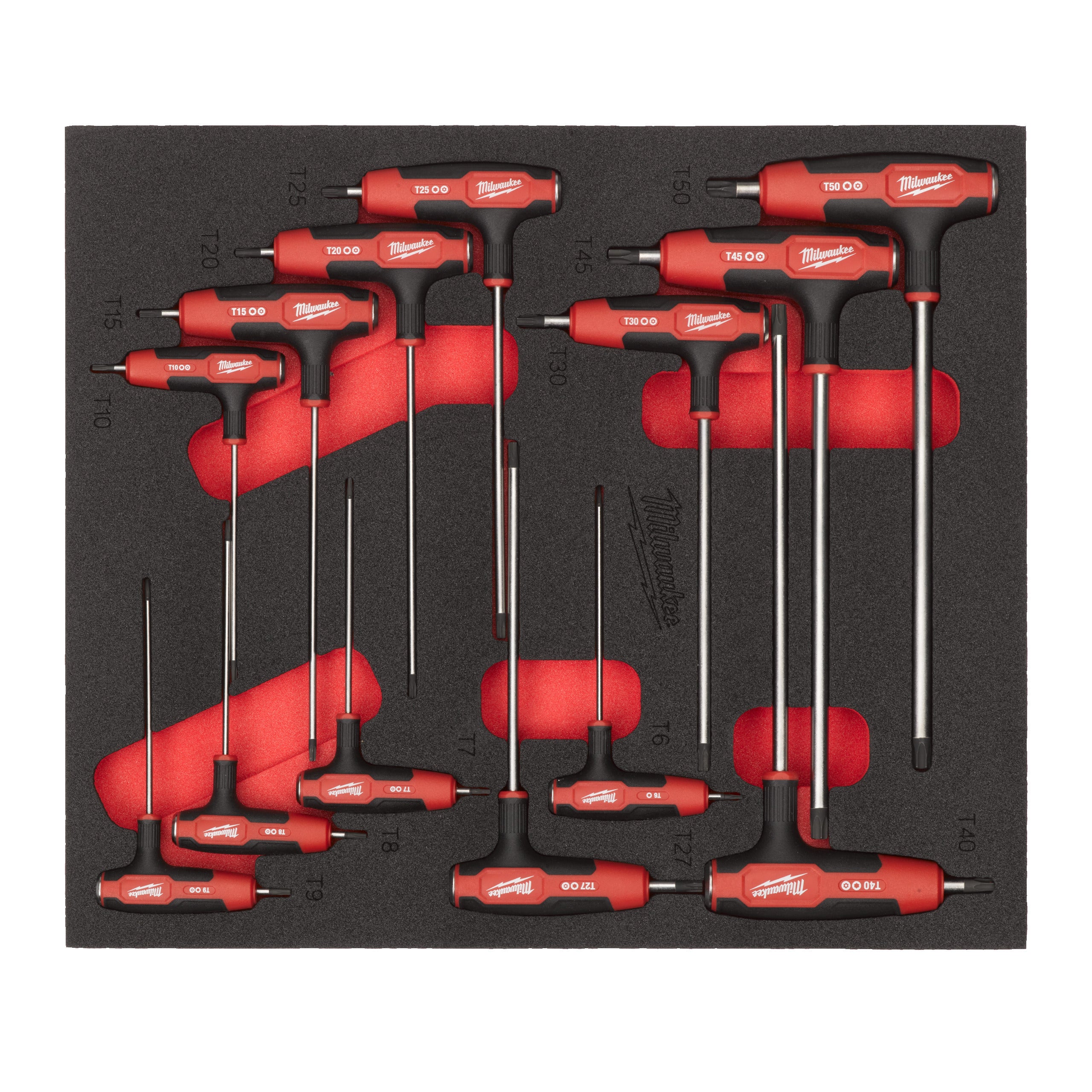 Inserție din spumă pentru dulap metalic TOOLGUARD™ Milwaukee 13 pc Torx T-Key Set Foam Insert, cod 4932501231