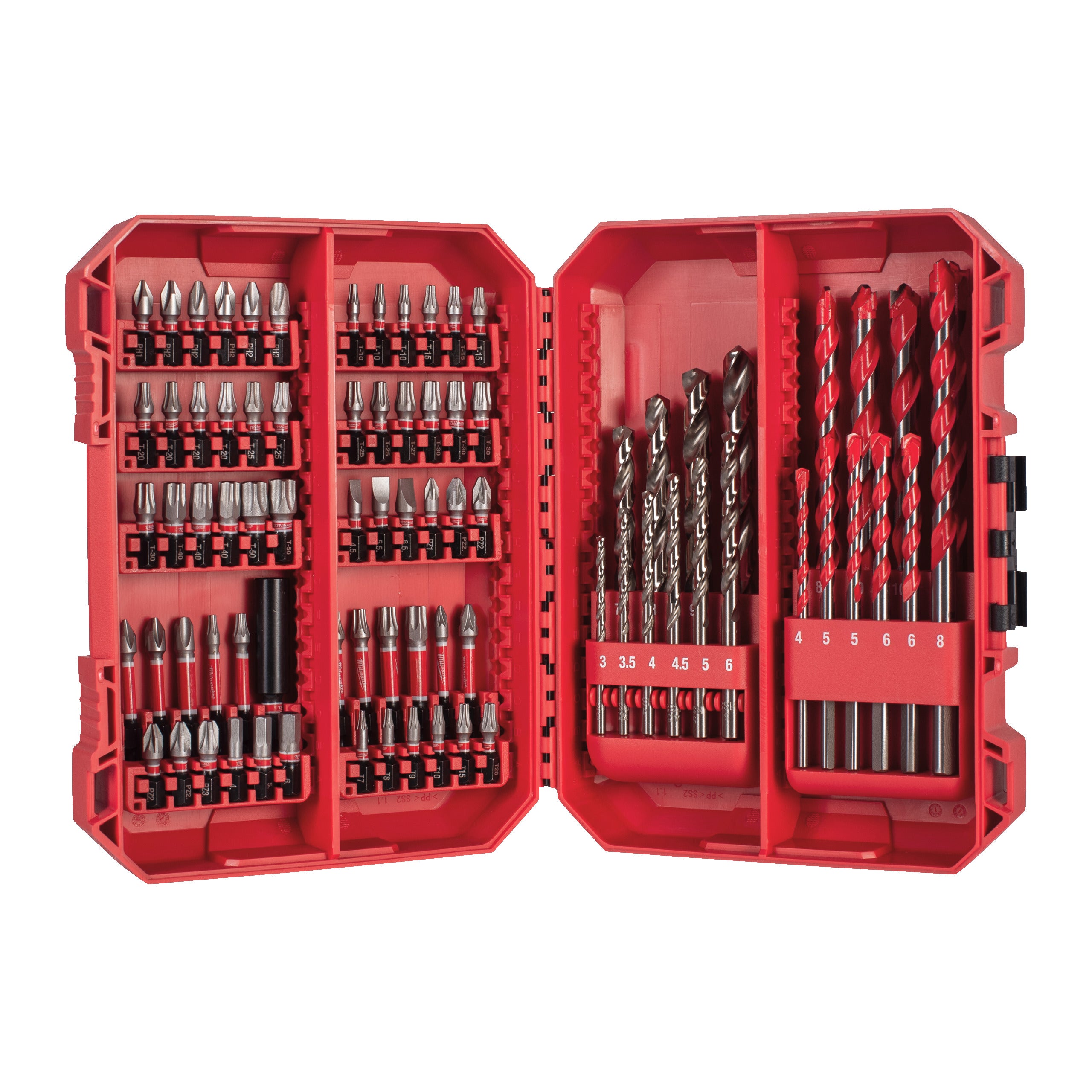 Set 80 de biți și burghie SHOCKWAVE™ IMPACT DUTY Milwaukee Shockwave Impact Duty bit Set (80), cod 4932501309