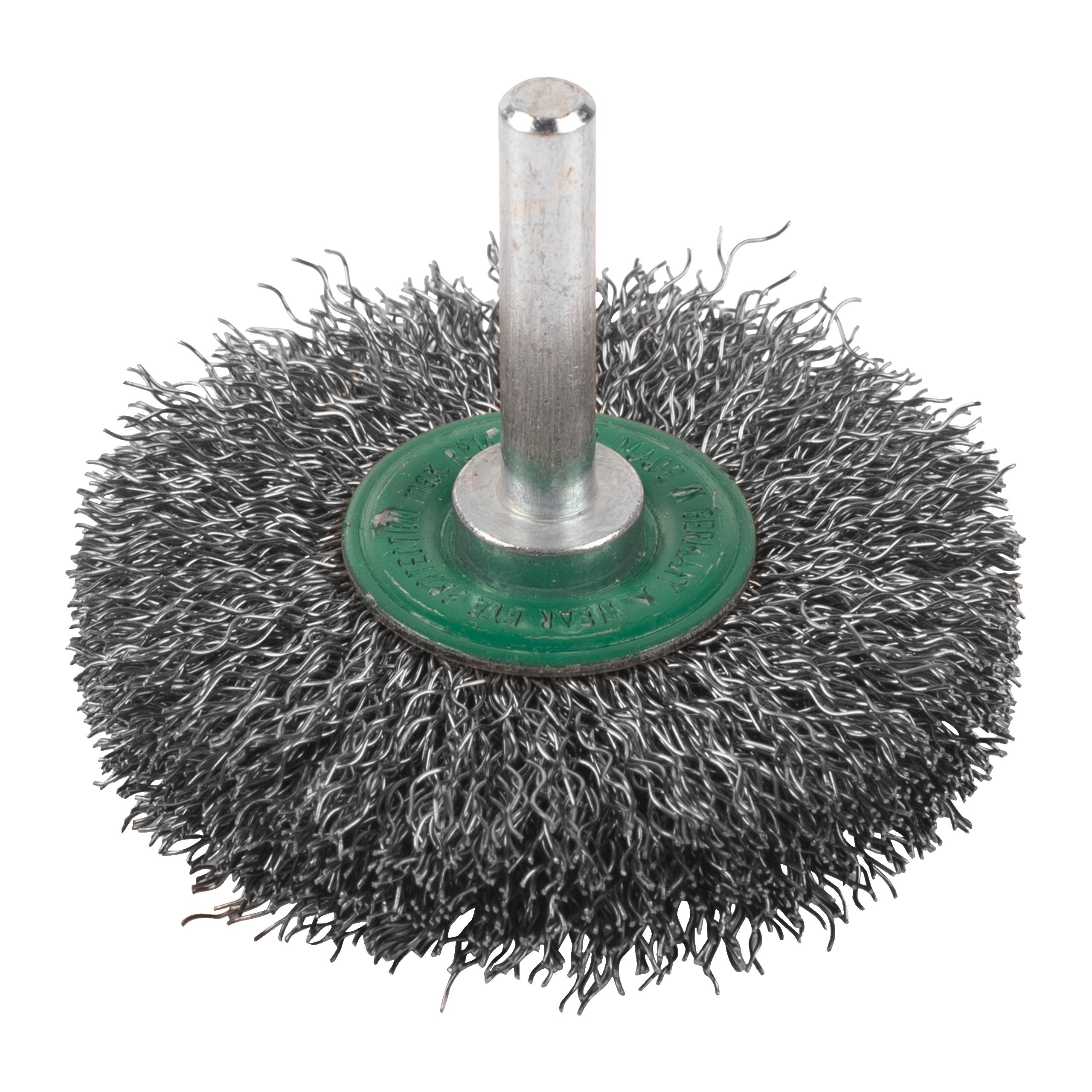 Perie sârmă rotundă ondulată pentru polizor drept Milwaukee Wheel Brush S6 60x13mm Stainless Steel Crimped 0.3mm, cod 4932501706
