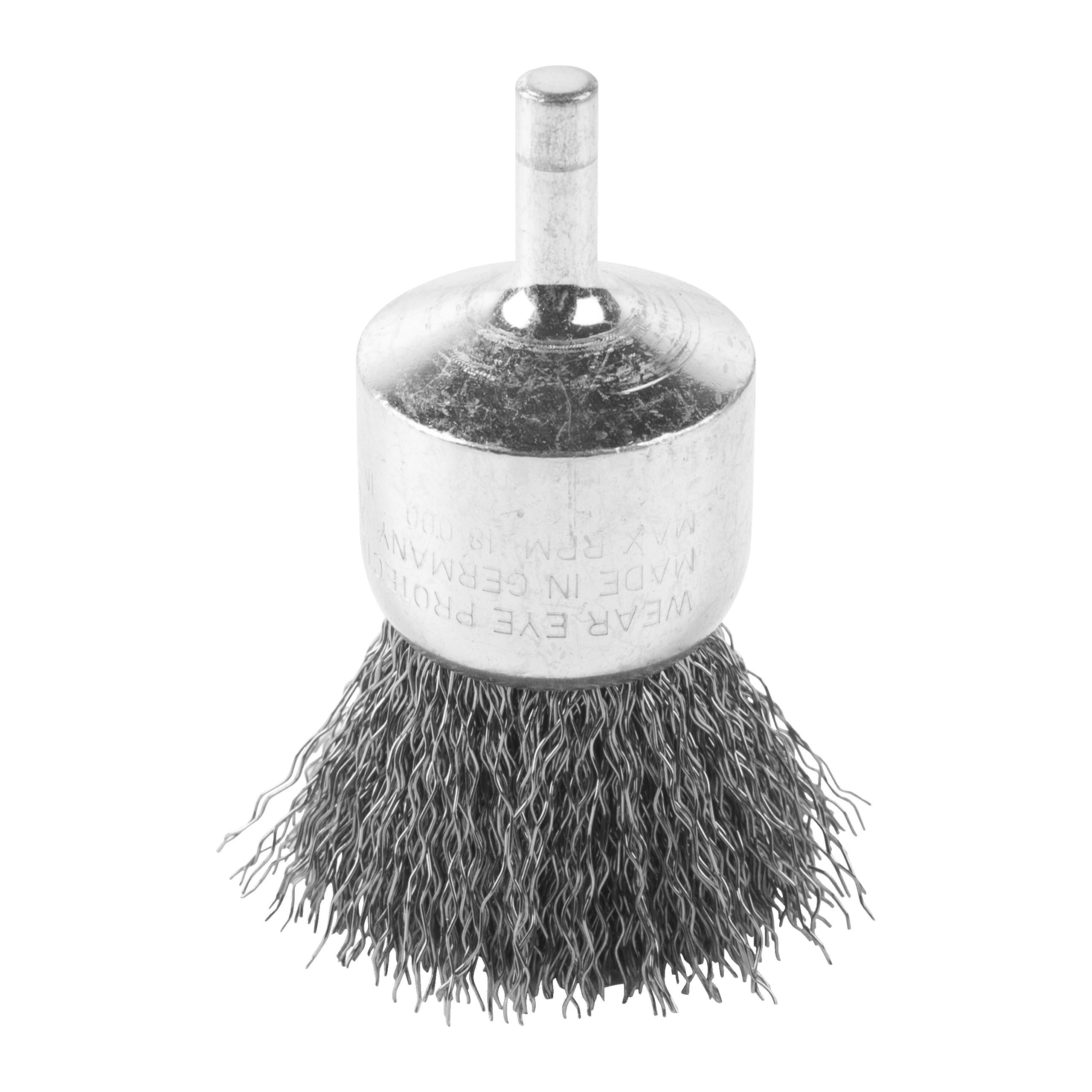 Perie sârmă tip tijă pentru polizor drept Milwaukee End Brush S6 30x25x68mm Stainless Steel Crimped 0.3mm, cod 4932501725