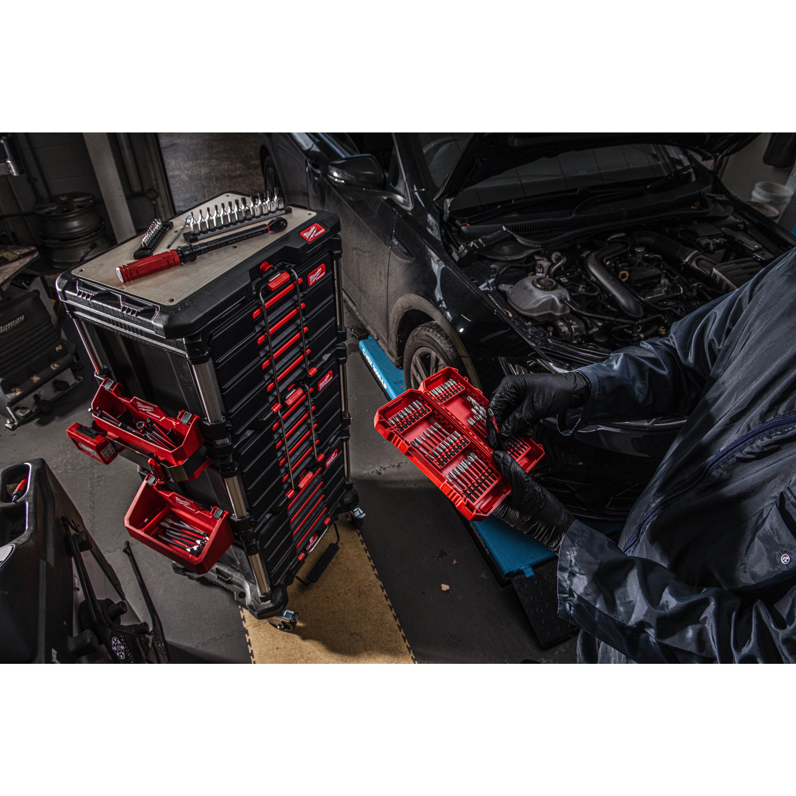 Inserție din spumă PACKOUT™ pentru mecanici Milwaukee 382 pc Master Mechanics PackoutTM Hand Tool Set, cod 4932501863