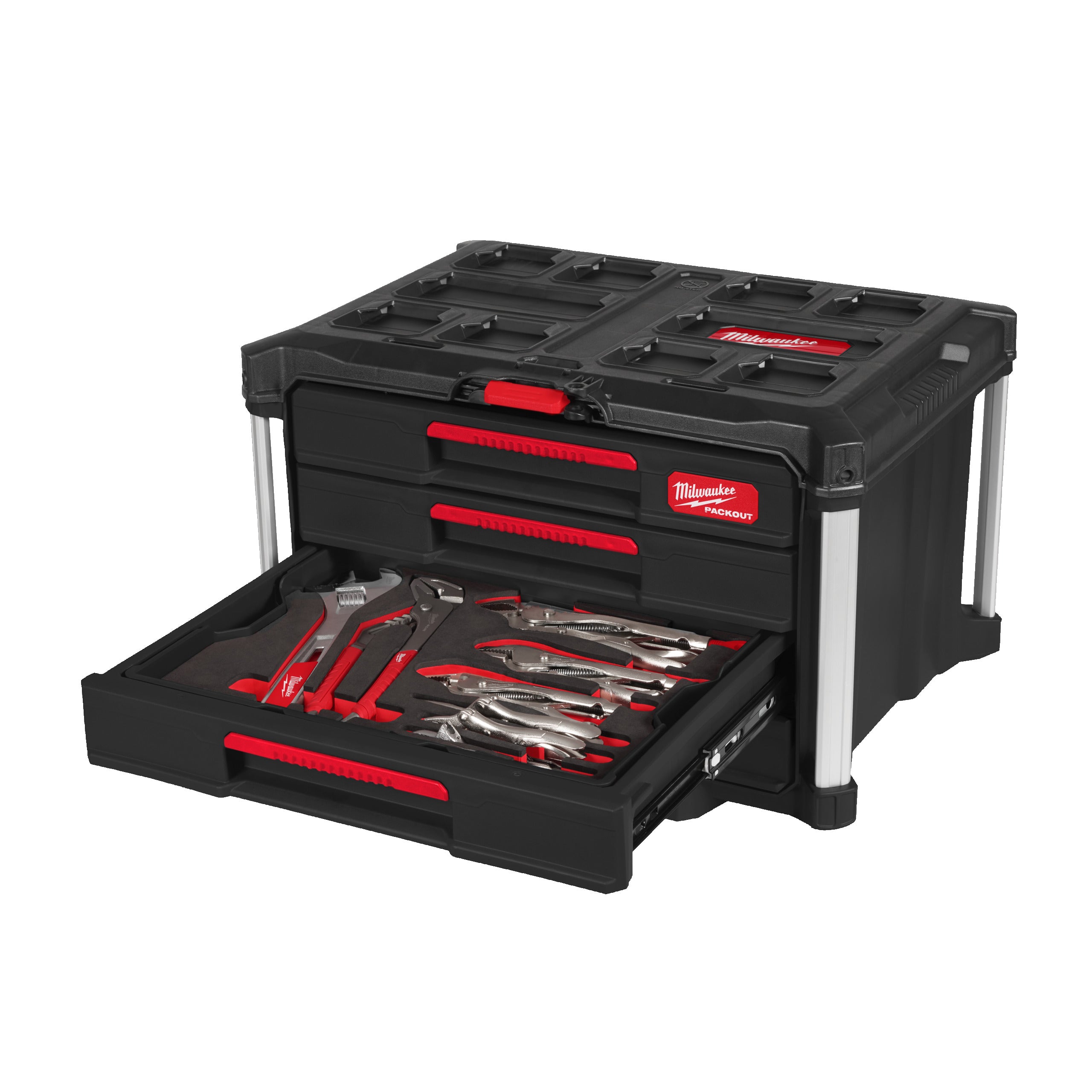 Inserție din spumă PACKOUT™ pentru mecanici Milwaukee 76 pc Filled PackoutTM Screwdrivers. Pliers and Hammers Set, cod 4932501866