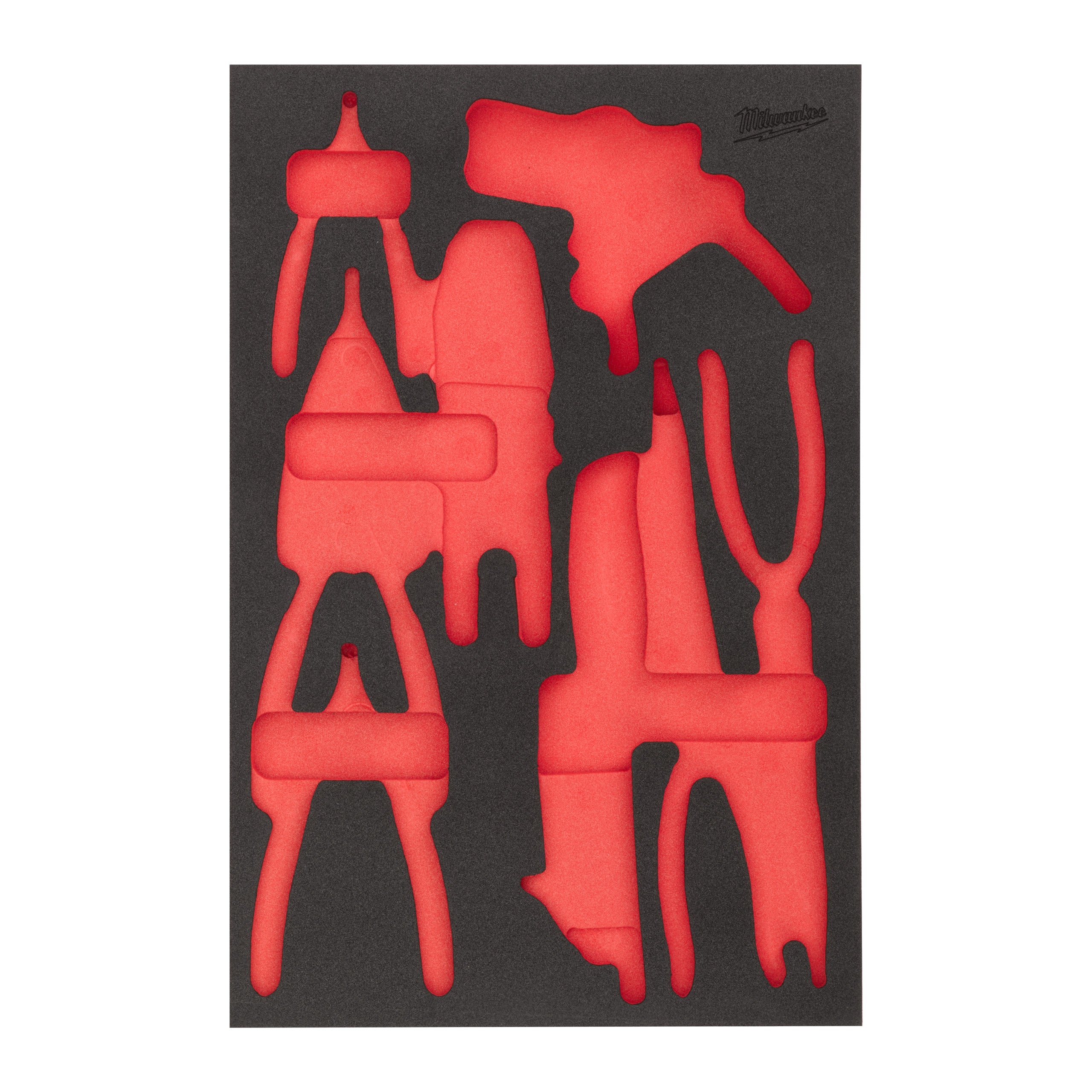 Inserție spumă goală pentru clești, dezizolator și fierăstrău (9 buc.) pentru dulapurile 46″/36″ Milwaukee REPLACEMENT 9 pc Pliers. Stripper and Hacksaw Foam Insert46''/36'', cod 4932502093