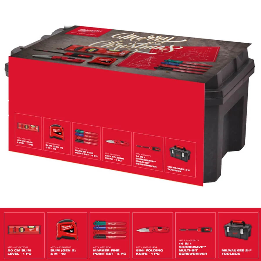 Milwaukee Christmas 2025 - set de scule de mână, cod 4932502134