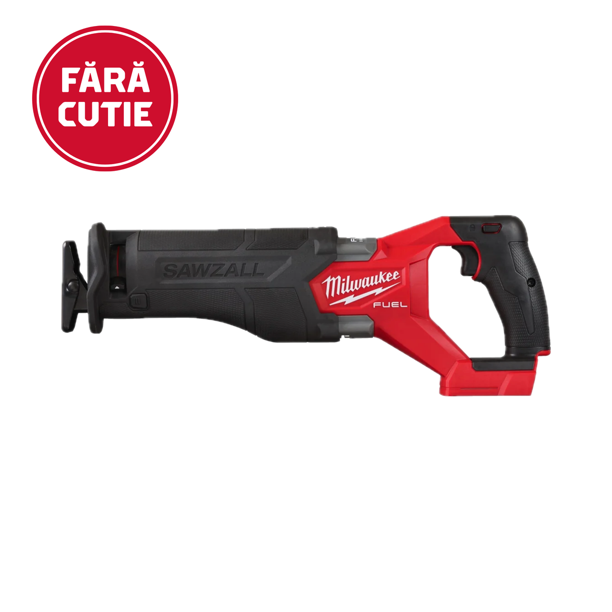 [FĂRĂ CUTIE] Fierăstrău sabie M18 FUEL™ SAWZALL™ Milwaukee M18 FSZ-0, fără acumulator, fără încărcător, cod 4933478293BULK