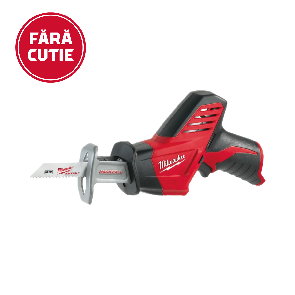 [FĂRĂ CUTIE] Fierăstrău sabie Hackzall™ M12™ subcompact Milwaukee C12HZ-0, fără acumulator, fără încărcător, cod 4933500559BULK