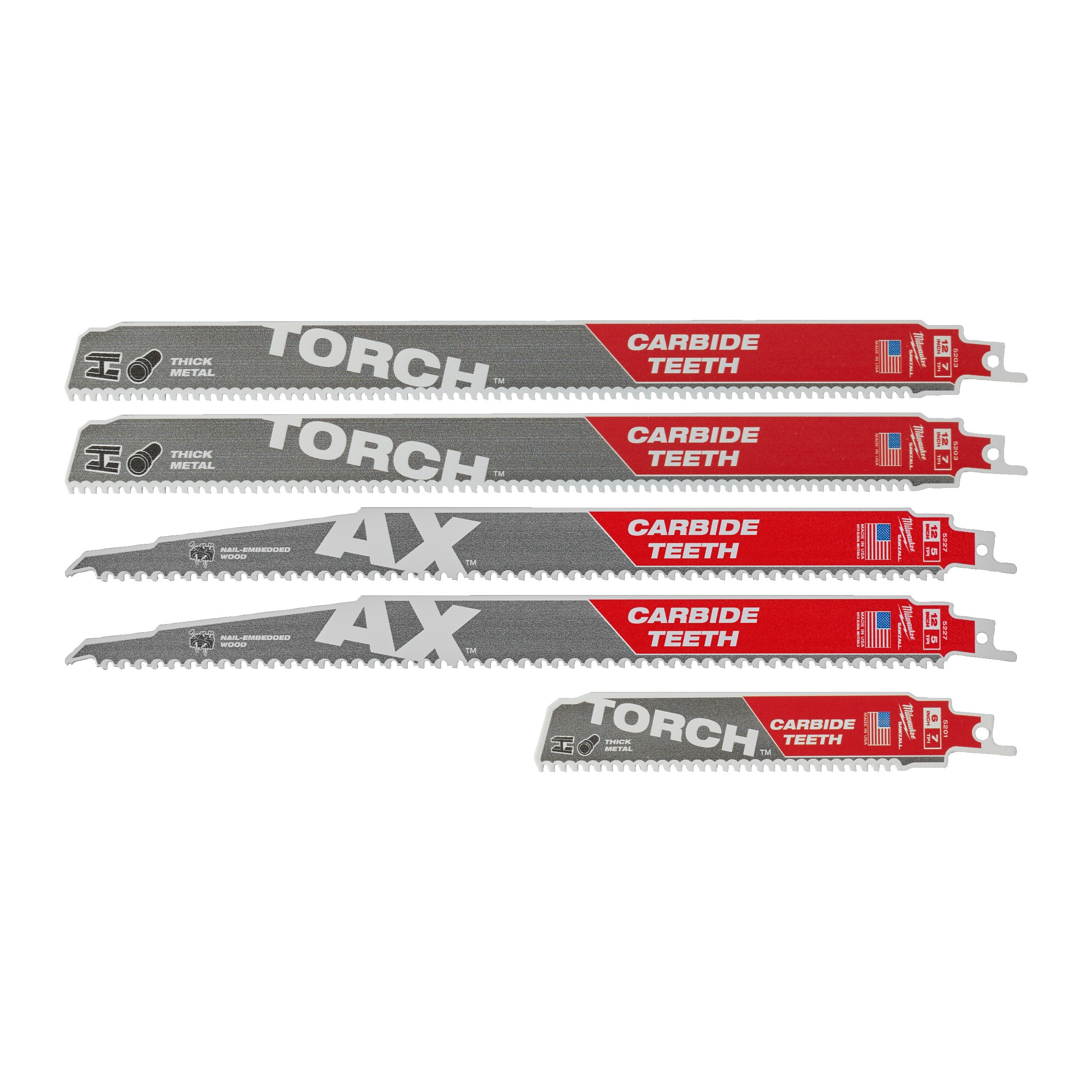 Seturi pânze SAWZALL™ Milwaukee Sawzall Blade Set 5, cod 49472206