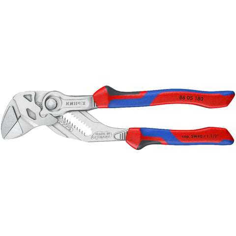 Clești-cheie crom-polizat cu mânere comfort KNIPEX 8605180