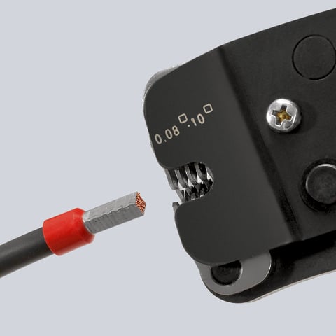 Clești autoajustabili crimpare mansoane cu încărcare frontală KNIPEX 975309