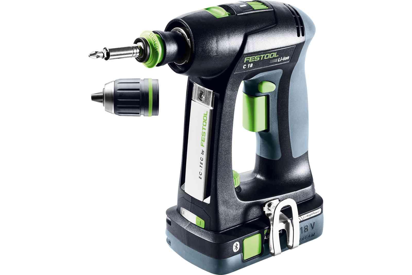 Mașină de găurit și înșurubat cu acumulator, 18V, Festool C 18 HPC40 I-Plus, 4Ah, cod 577427 - BIG STORE (Dynamic Tools SRL)