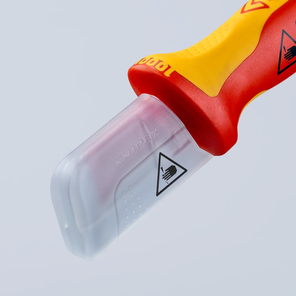 Cuțit de decapare Knipex VDE cu sabot de glisare, 180MM, cod 9855
