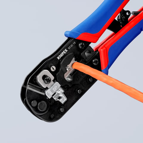 Clești de crimpare pentru mufe RJ45 Western KNIPEX 975113
