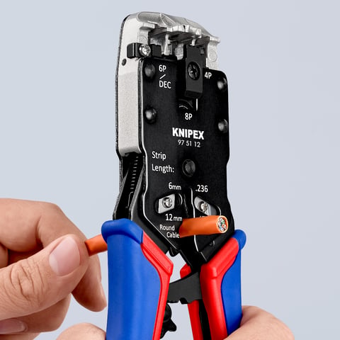 Clești de crimpare pentru mufe Western KNIPEX 975112