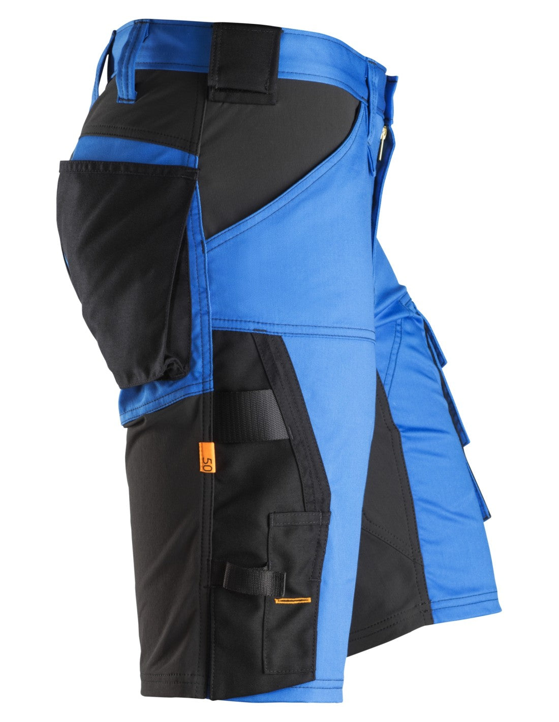 Pantaloni scurți de lucru, stretch, Snickers Workwear, AllroundWork, 6143, True Blue/Black