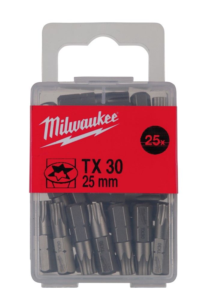 Set biți TX30 (25 buc) lungime 25 mm, Milwaukee cod 4932399599