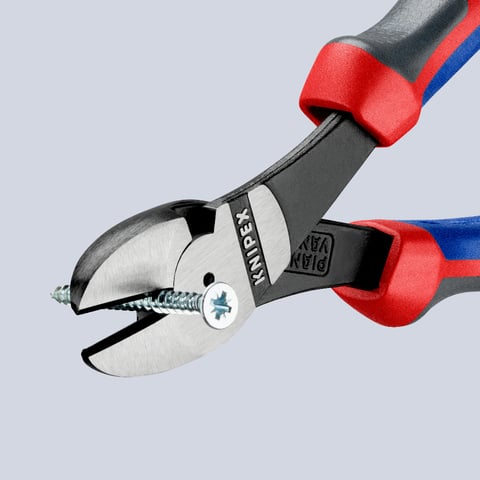Tăietori diagonali cu pârghie înaltă și mânere comfort KNIPEX 7402180