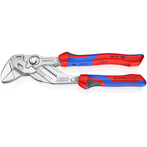 Clești-cheie crom-polizat cu mânere comfort KNIPEX 8605180