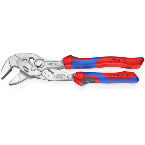 Clești-cheie crom-polizat cu mânere comfort KNIPEX 8605180