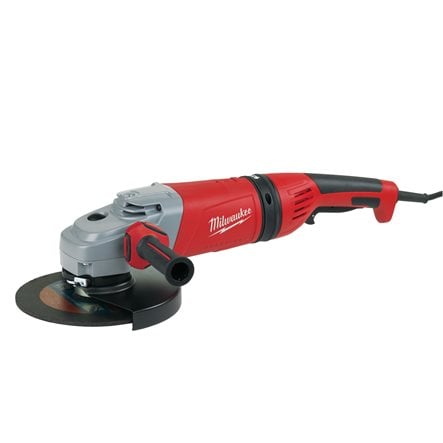Polizor unghiular 230 mm 2600 W cu mâner anti-vibrații și ambreiaj de siguranță Milwaukee AGVM26-230GEX, cod 4933402365