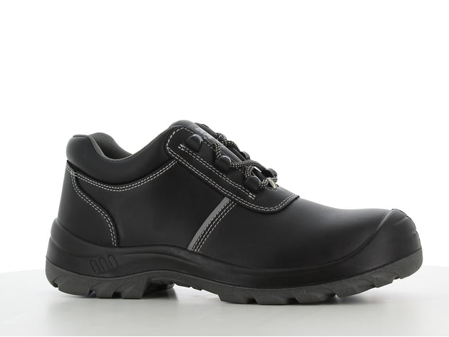 Pantof de siguranță din piele cu talpă joasă, ESD, bărbați, Negru/Negru, SAFETY JOGGER AURA 087902