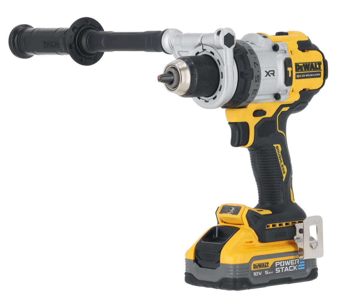Mașină de găurit cu percuție DeWalt XR 18 V premium, 2 x 5 Ah – DCD1007H2T-QW