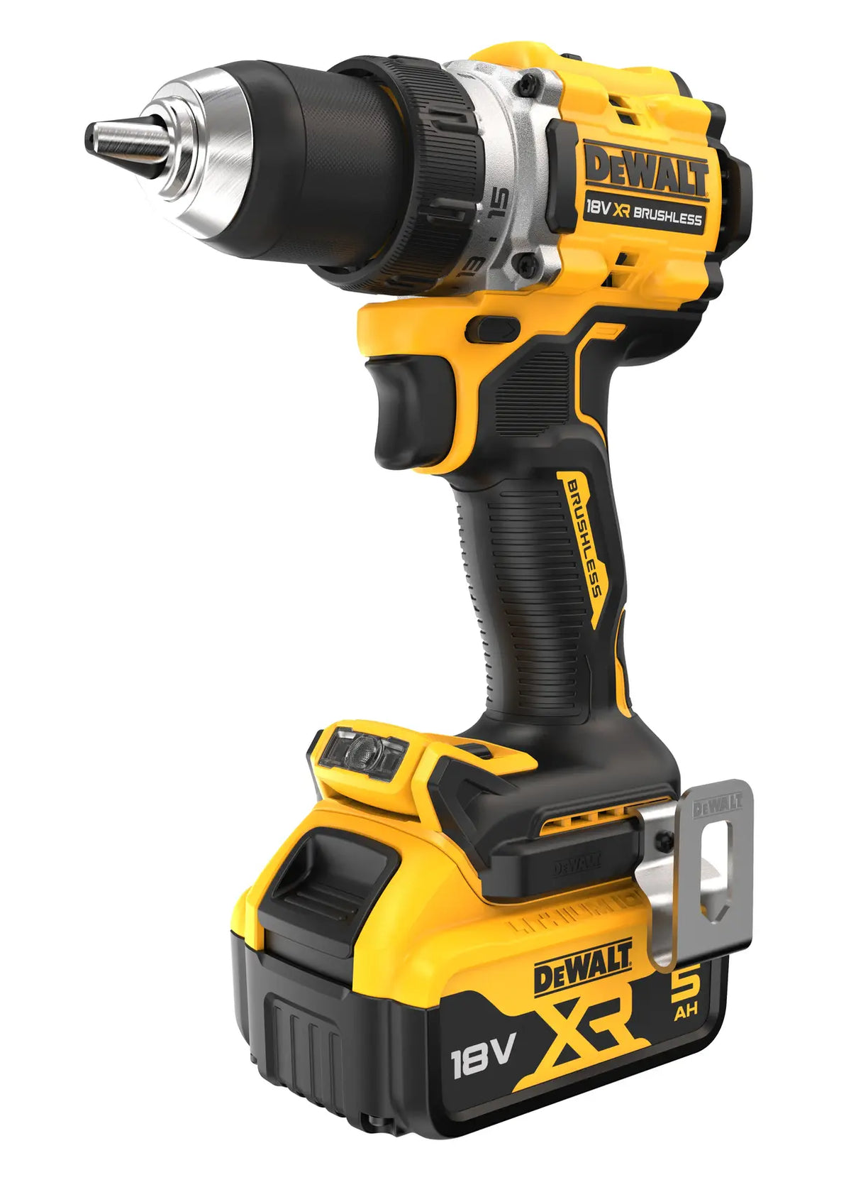 Mașină de găurit și înșurubat DeWalt XR 18 V fără perii, 2 x 5 Ah – DCD800P2T-QW
