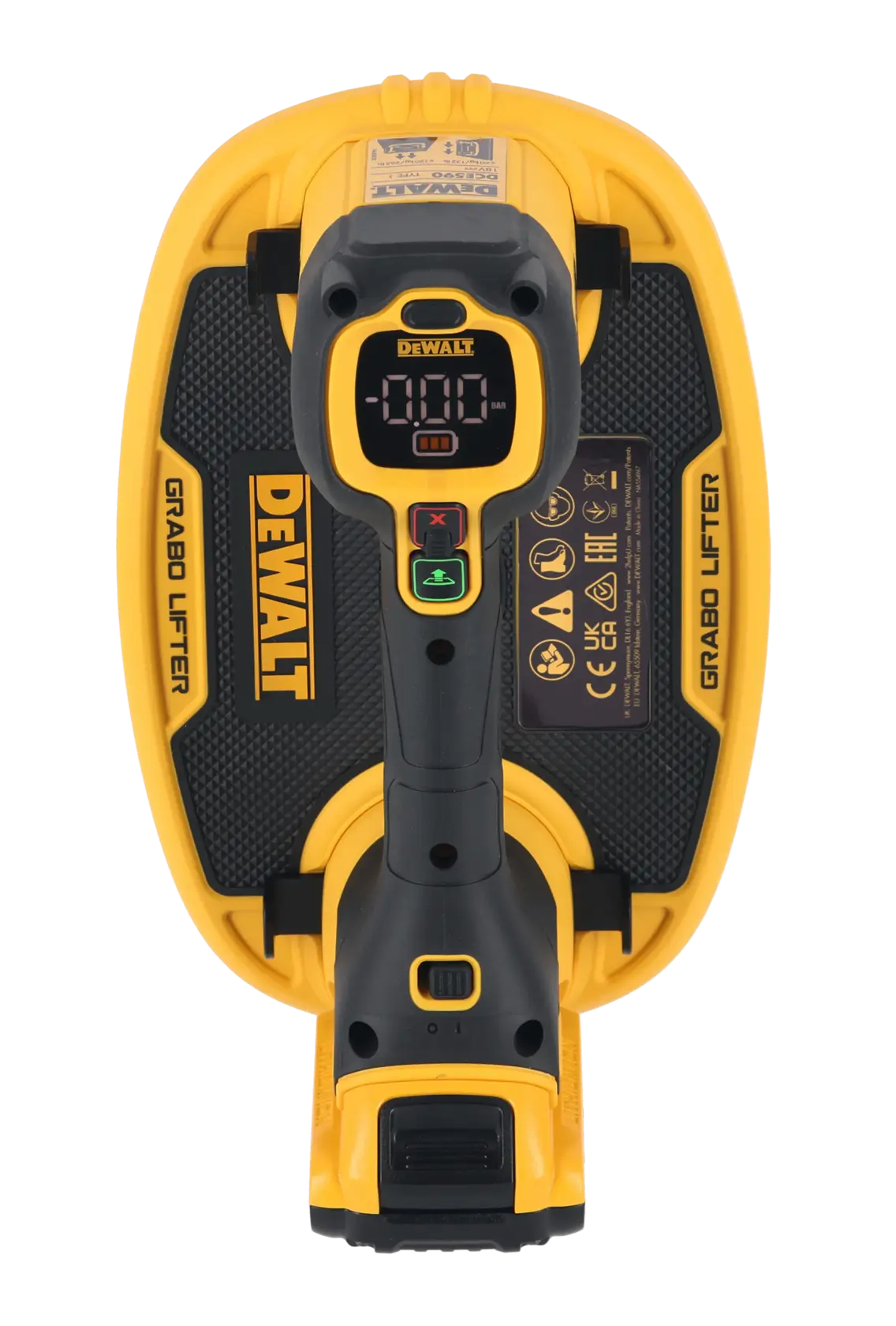Kit ventuză electrică DeWalt GRABO XR 18 V, cu acumulator – DCE590D1T-QW