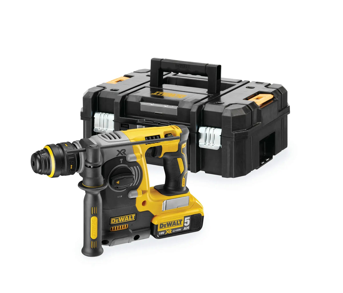 Ciocan rotopercutor DeWalt XR 18 V fără perii, 2 x 5 Ah, în TSTAK – DCH273P2T-QW