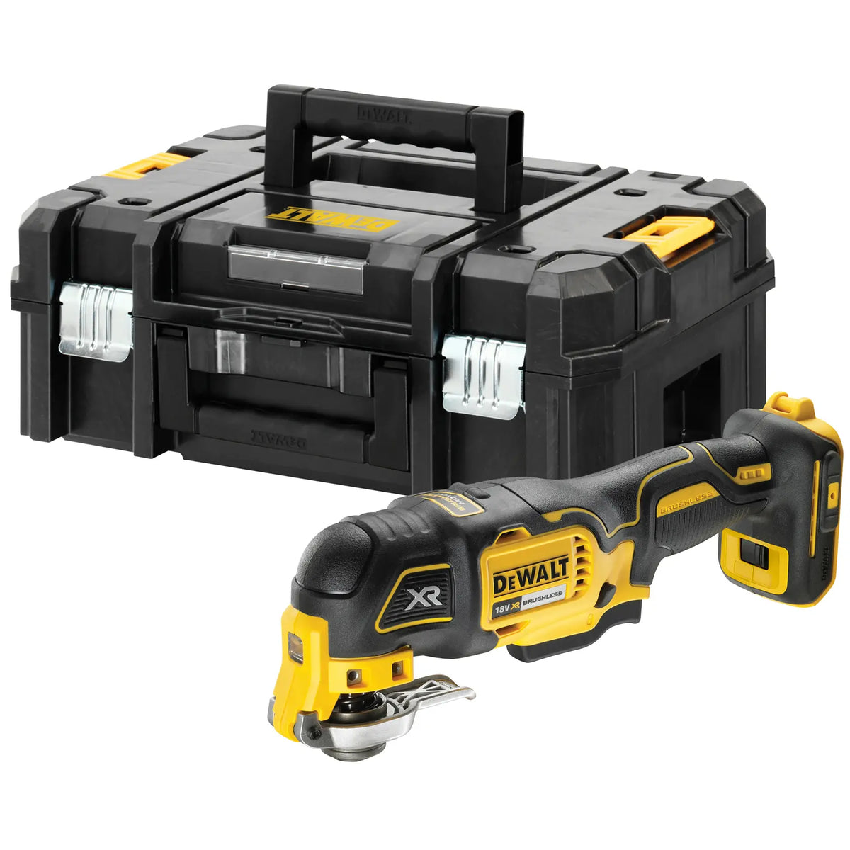 Unealtă multifuncțională oscilantă DeWalt XR 18 V, fără acumulator, în TSTAK – DCS356NT-XJ