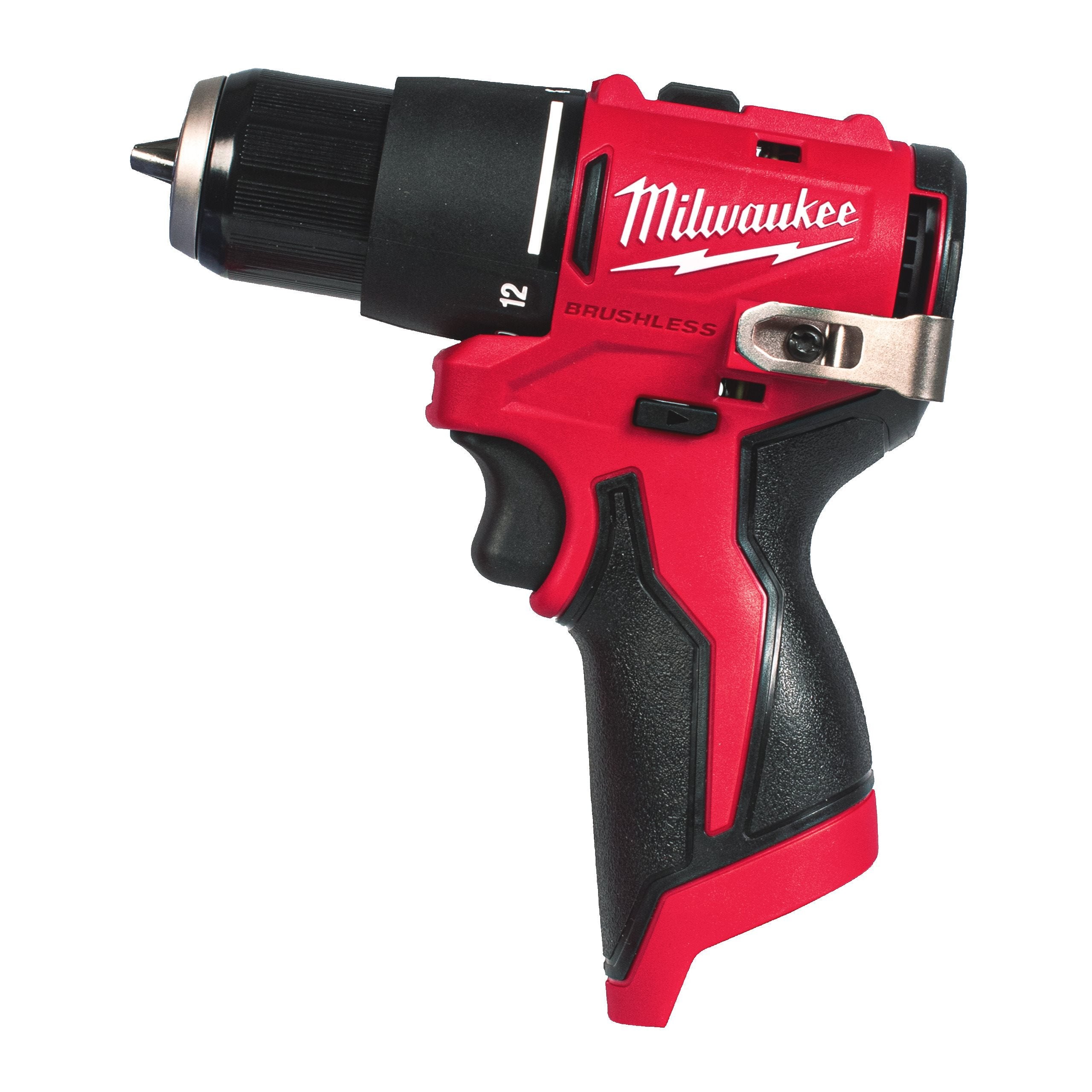 Mașină de găurit compactă Milwaukee M12 BLPDRC, cu percuție și motor fără perii