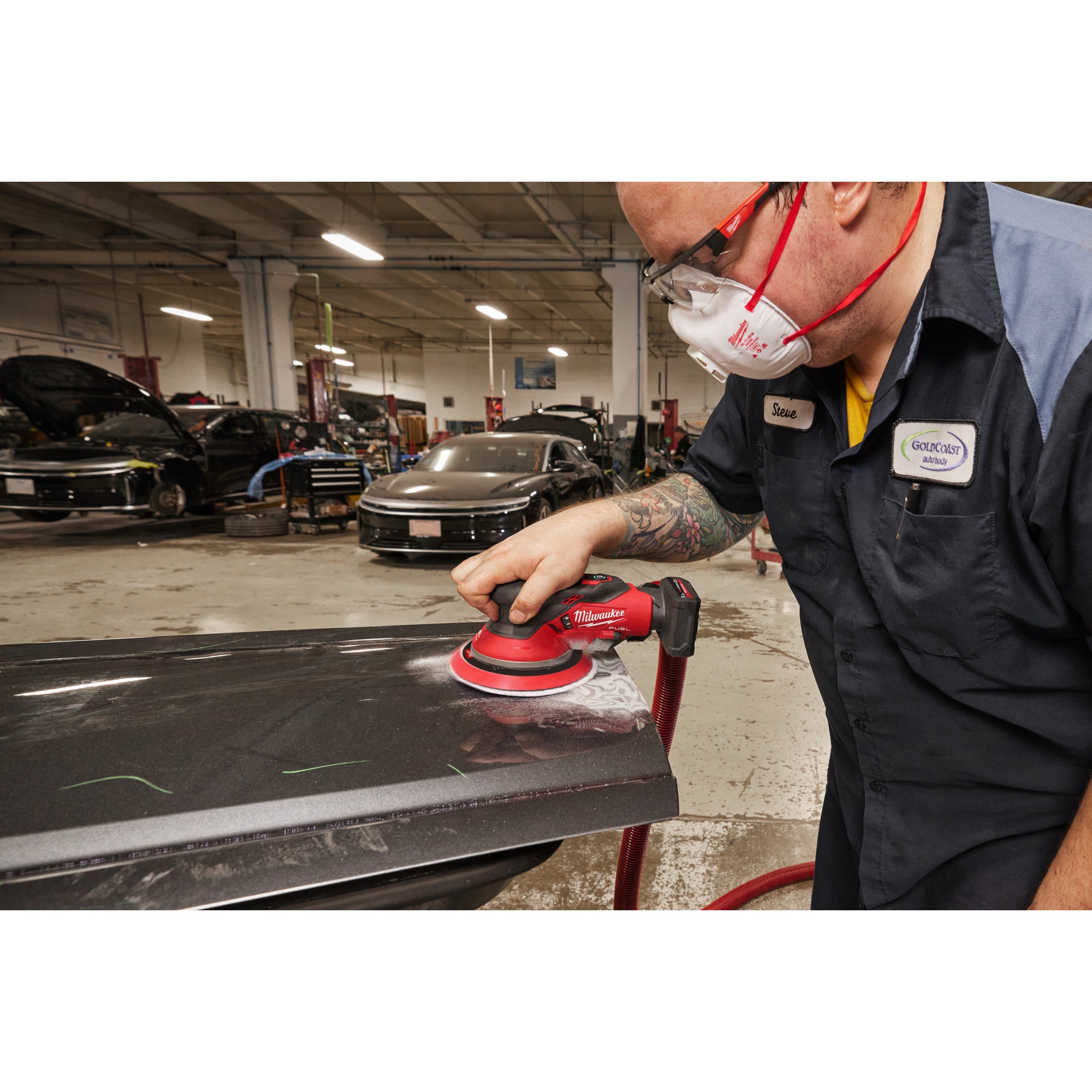 Șlefuitor orbital Milwaukee M12 FROS2.5-502X FUEL™ 150 mm cu orbită de 2.5 mm, cod 4933493648