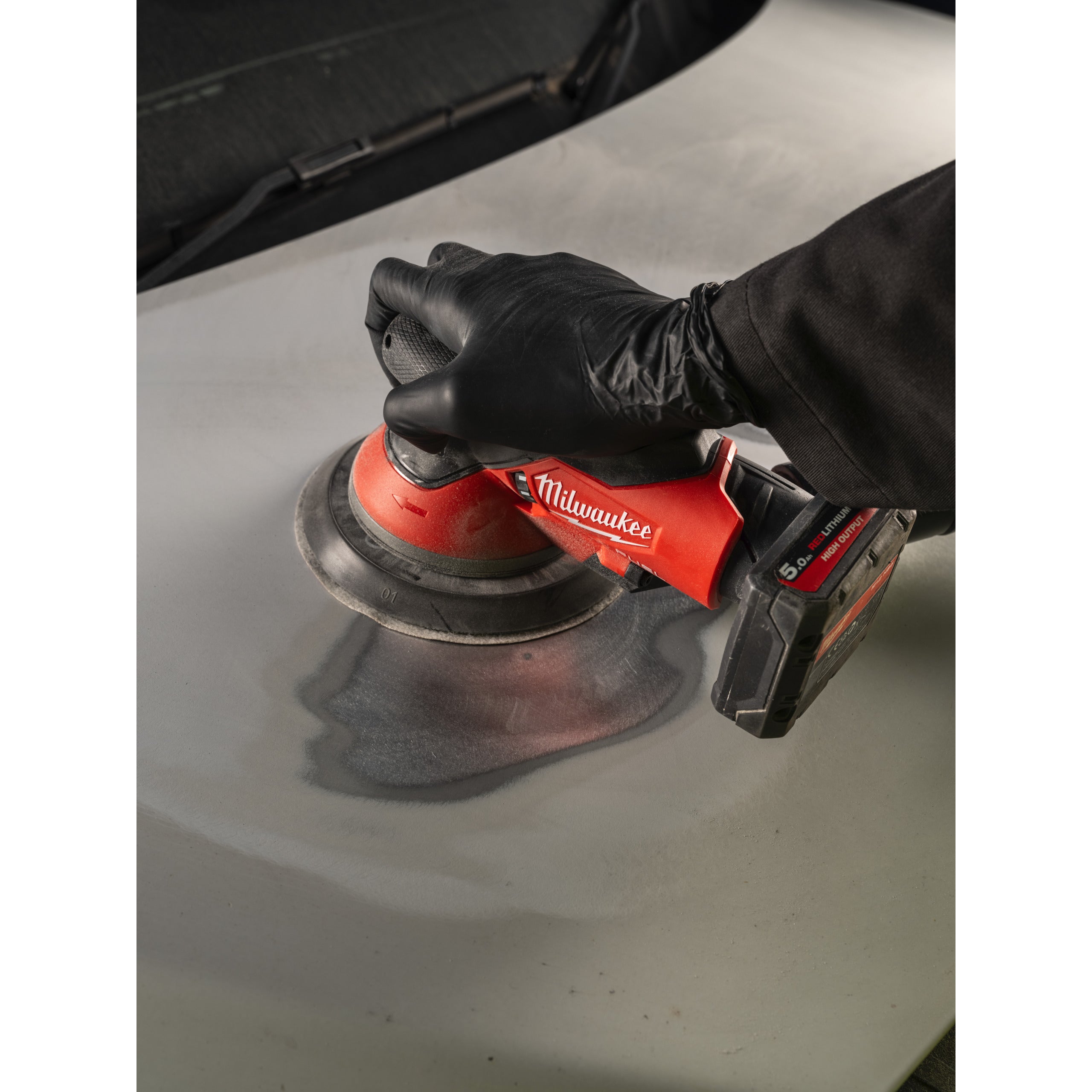 Șlefuitor orbital Milwaukee M12 FROS5-502X FUEL™ 150 mm cu orbită de 5.0 mm, cod 4933493651