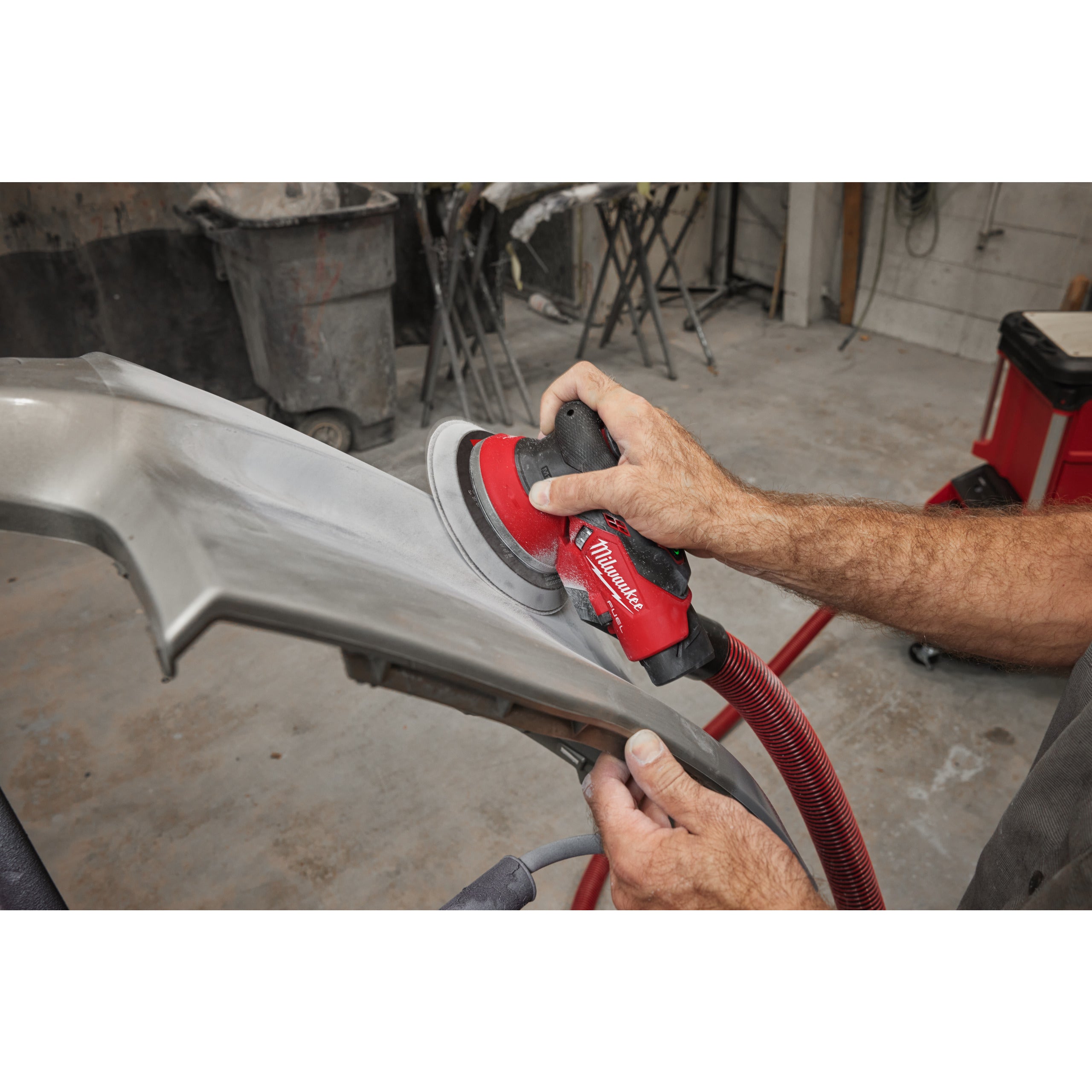 Șlefuitor orbital Milwaukee M12 FROS5-502X FUEL™ 150 mm cu orbită de 5.0 mm, cod 4933493651