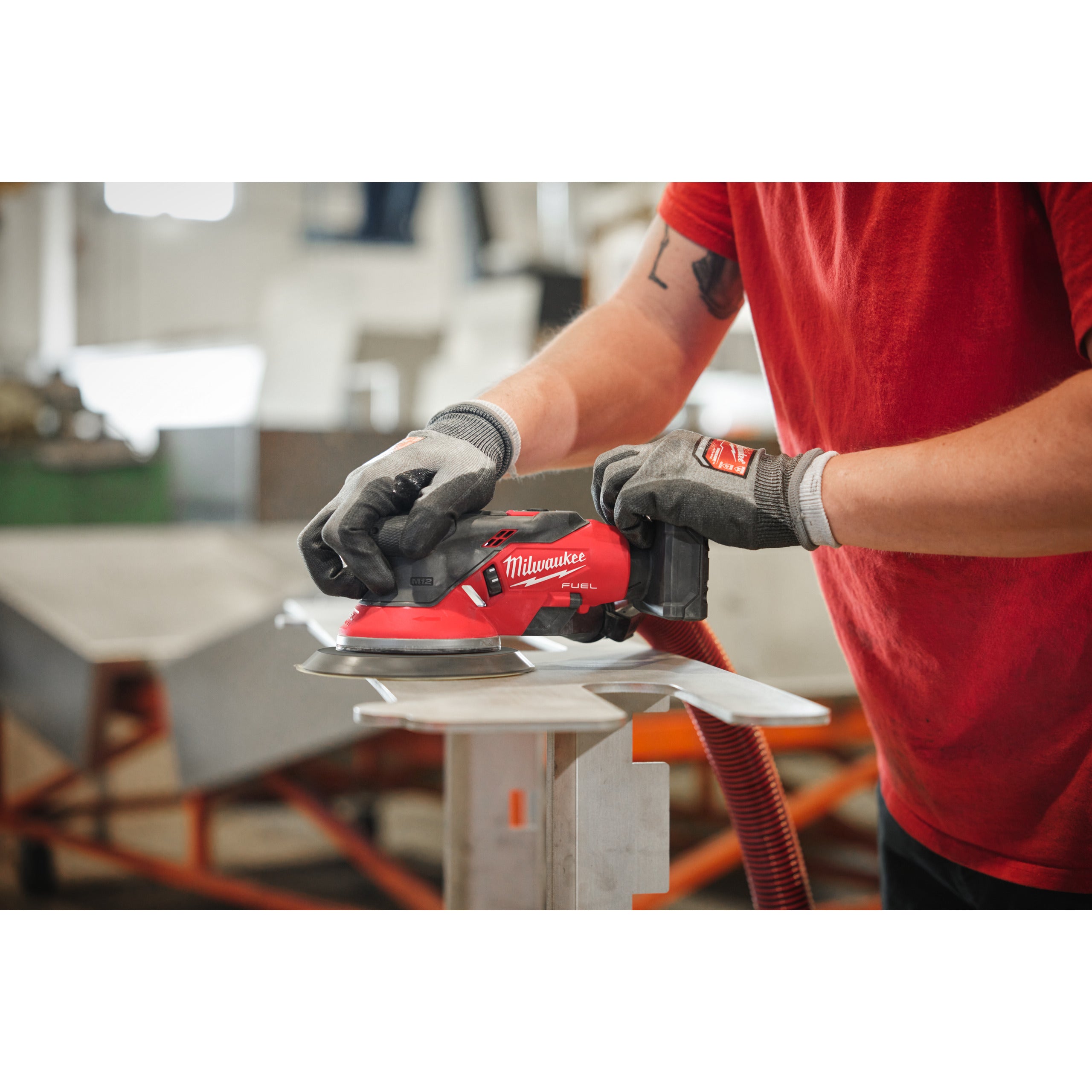 Șlefuitor orbital Milwaukee M12 FROS5-502X FUEL™ 150 mm cu orbită de 5.0 mm, cod 4933493651