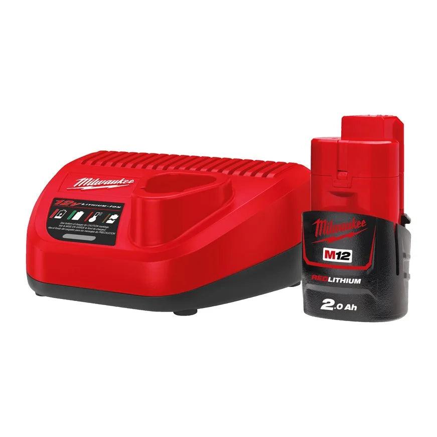 Foarfecă de tăiere M12BLPRS-0 Milwaukee, cod 4933480114 + Kit energie Milwaukee M12 NRG-201, cod 4933451900 - BIG STORE (Dynamic Tools SRL)