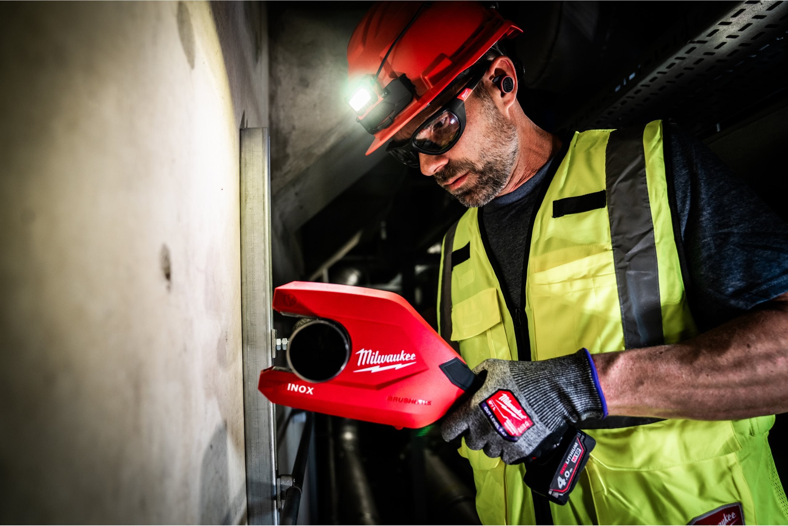 Tăietor de țevi din oțel inoxidabil Milwaukee M12™ PCSS54-0 RAPTORXL, 1 x set role PCSSW54, cod 4933498374