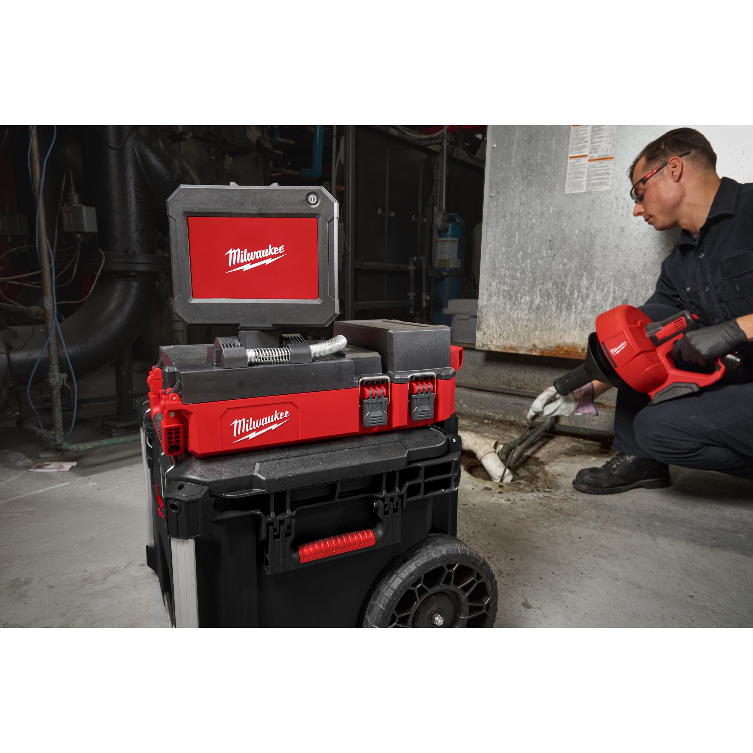 Cameră inspecție canalizare Milwaukee M12 POSIC-0 PACKOUT™, cod 4933498371